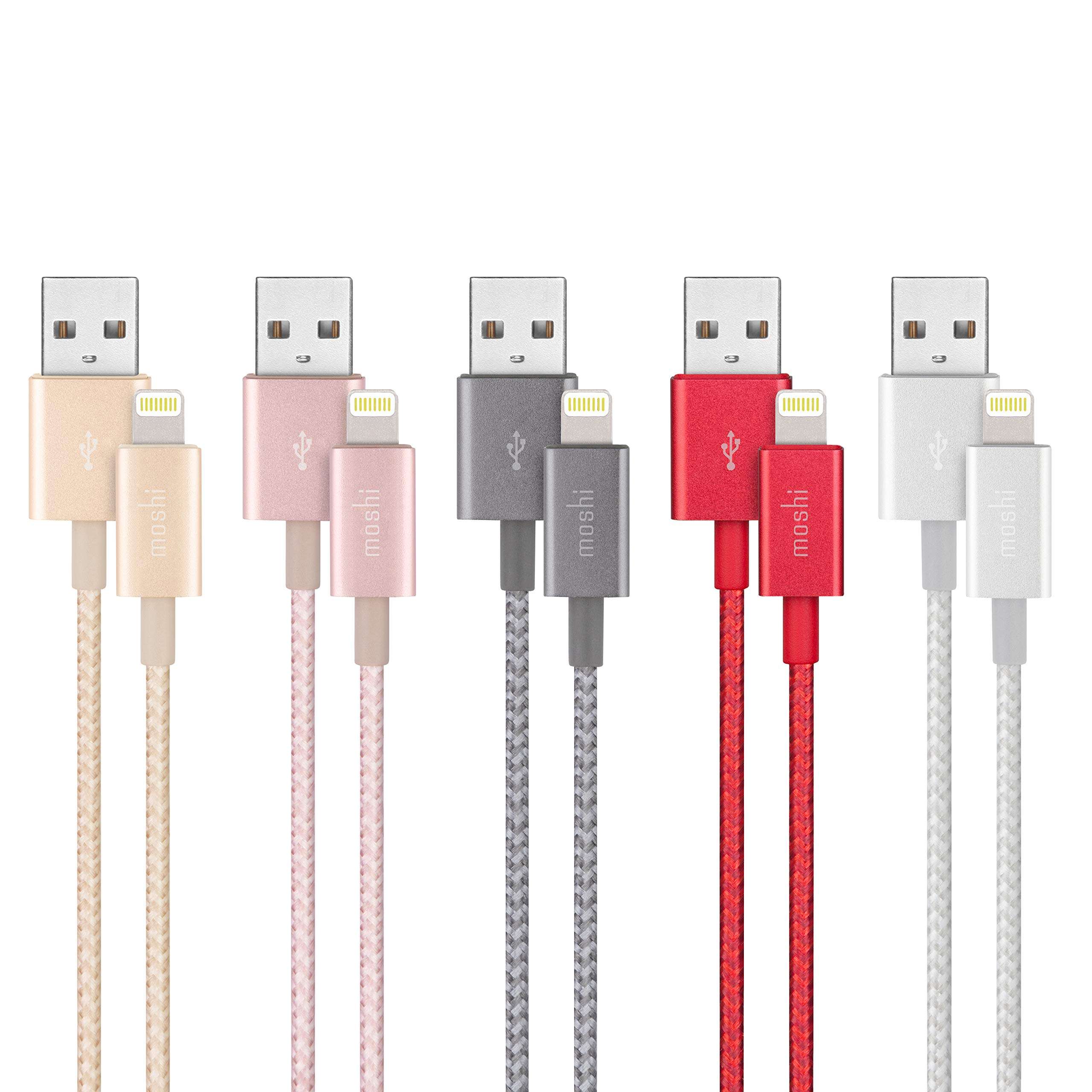 Moshi Integra USB-A to Lightning Cable 4 ft/1.2m, iPhone Charger, MFi-Certified, Ballistic NylonBraiding, Compatible with iPhone 12, AirPods Pro, iPad, Titanium Gray 6