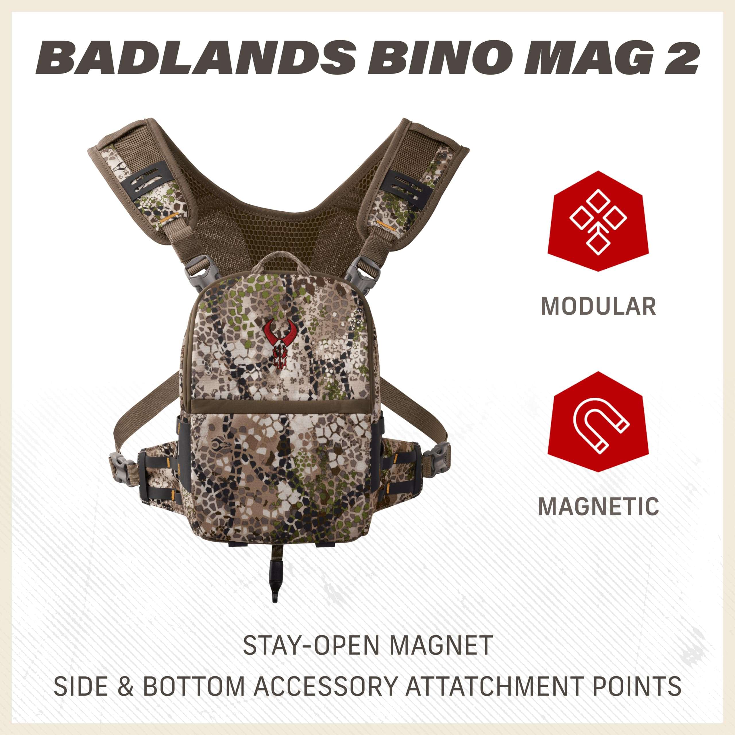 Badlands Bino Mag 2 | Modular Binocular Harness System for Optimal Performance and Durability, Approach, Small 3