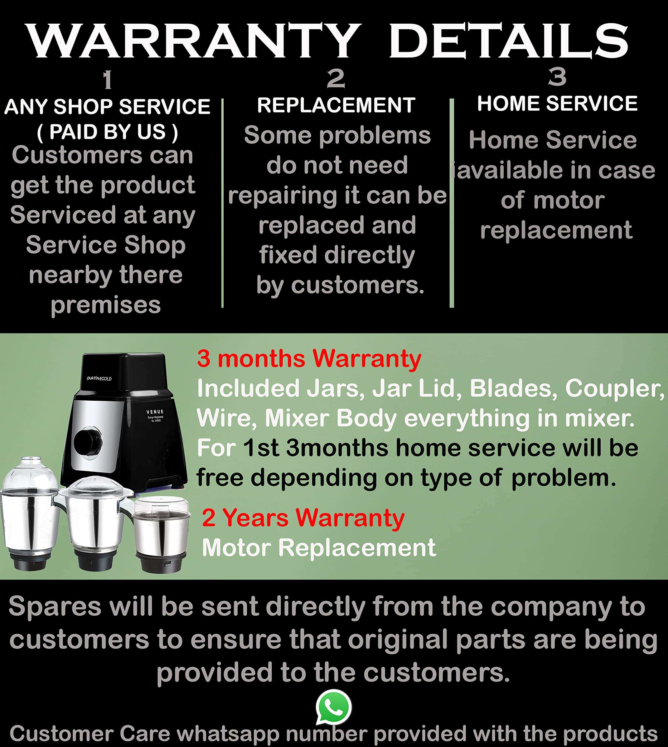 Platinagold Silent Mixer Grinder 1000 + watt series 1200 watt Heavy Duty Copper Motor (Designed for Heavy Household Use) (Mixer Grinder 1200 watt with 3 Jars Black) 5