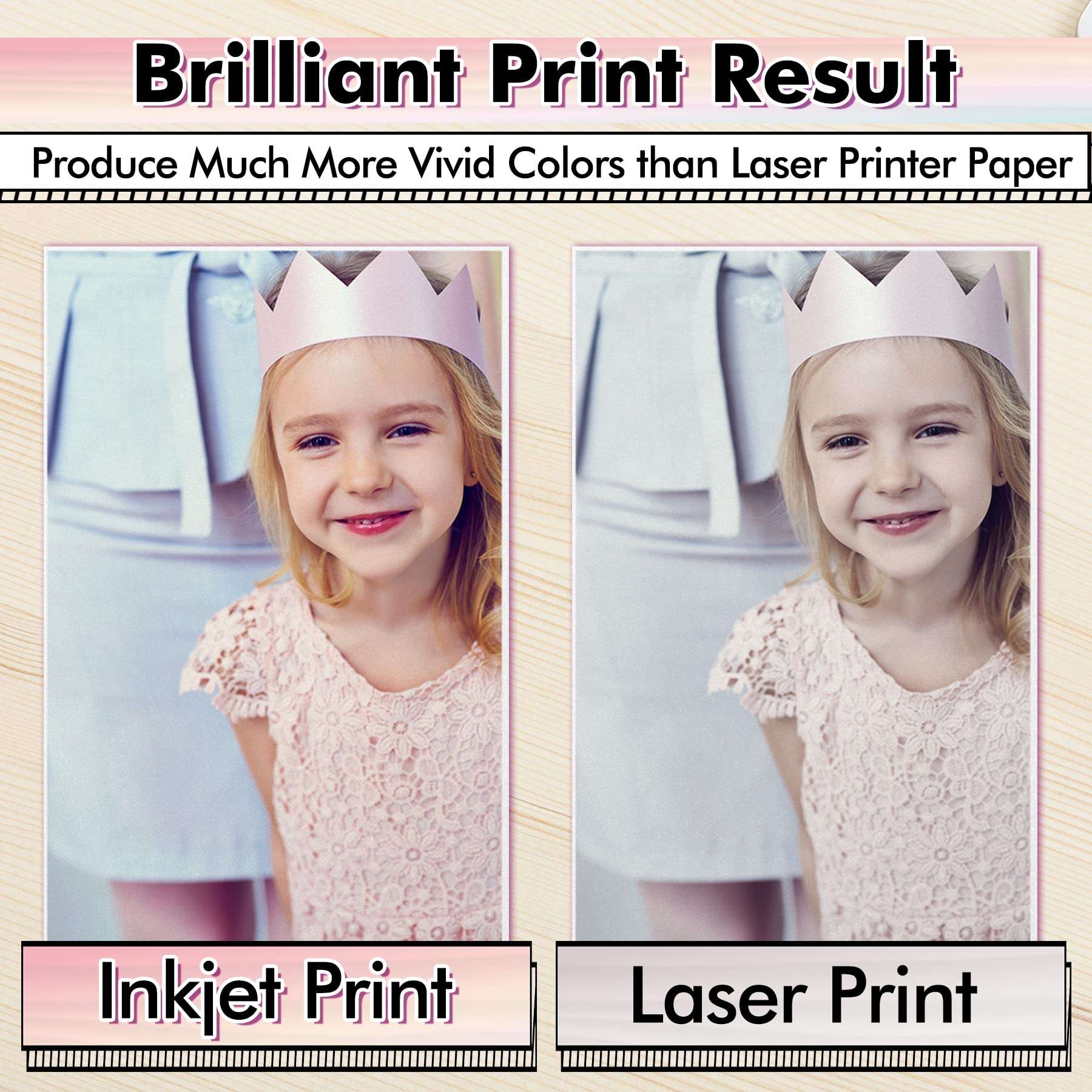 KOALA PAPER Printable Waterproof Paper for Inkjet Printer, 11x17 In 30 Sheets Matte White Vinyl Printer Paper, Non-Tearable, Durable, Quick Drying 6