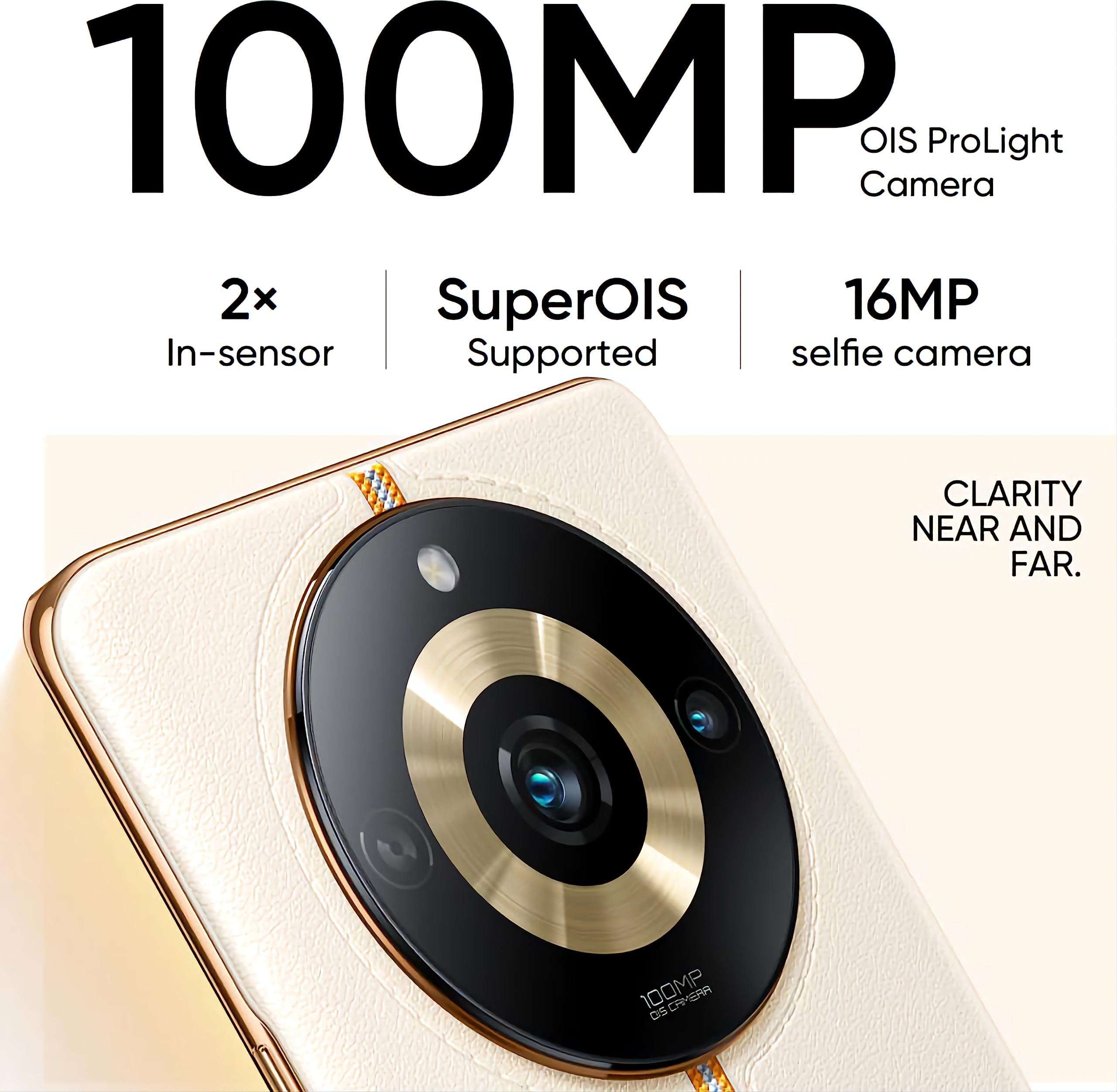 realme 11 Pro 5G (Sunrise Beige, 8GB RAM, 256GB Storage) | 120 Hz Curved Display | 100MP Prolight Camera | 7050 5G Dimensity | 67W SUPERVOOC | 12GB Dynamic RAM | Premier Vegan Leather Finish Design 3