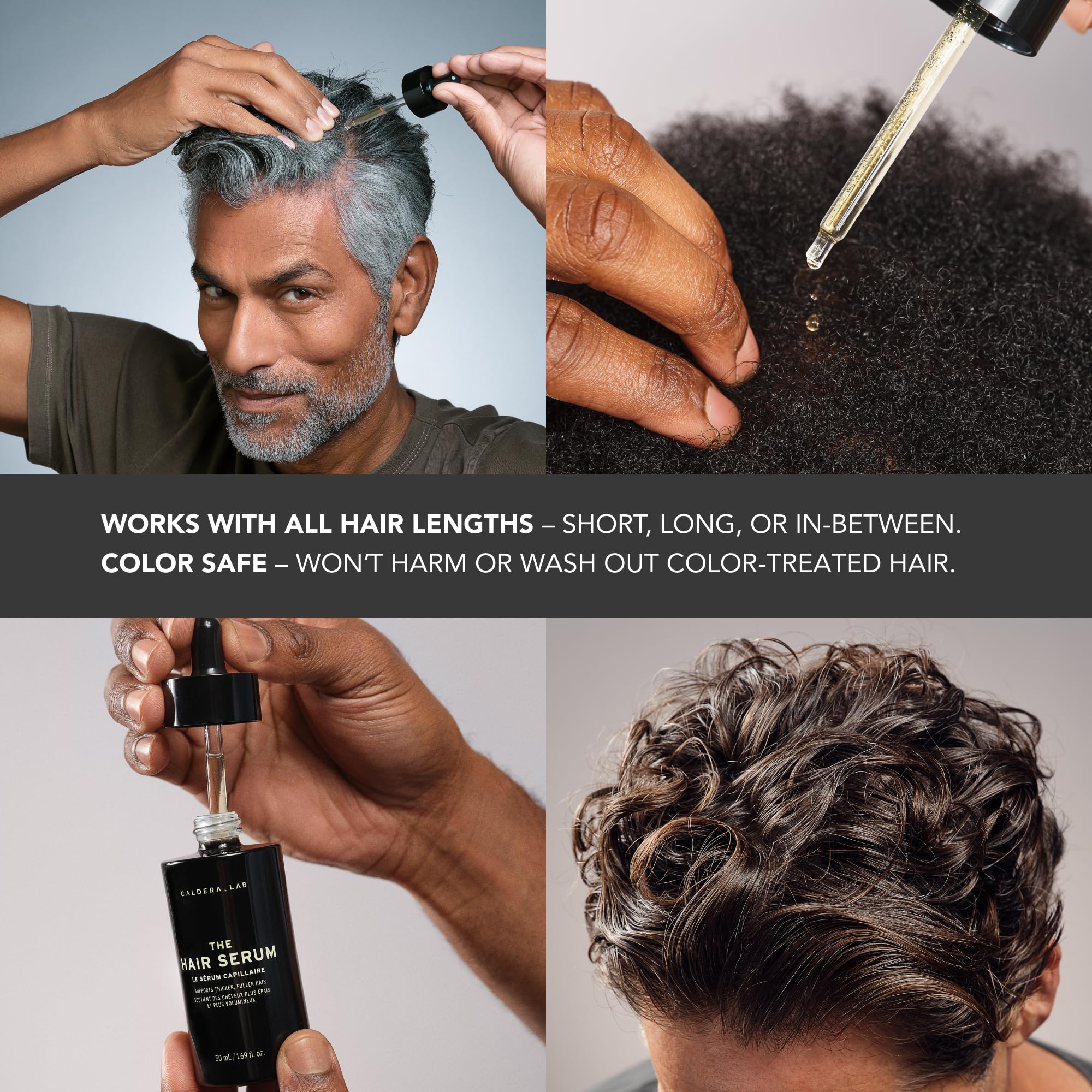 Caldera + Lab The Hair Serum | Men’s Thickening Serum for Thinning & Receding Hair, Supports Fuller & Stronger-Looking Hair, Dermatologically Tested - All Hair Types 5