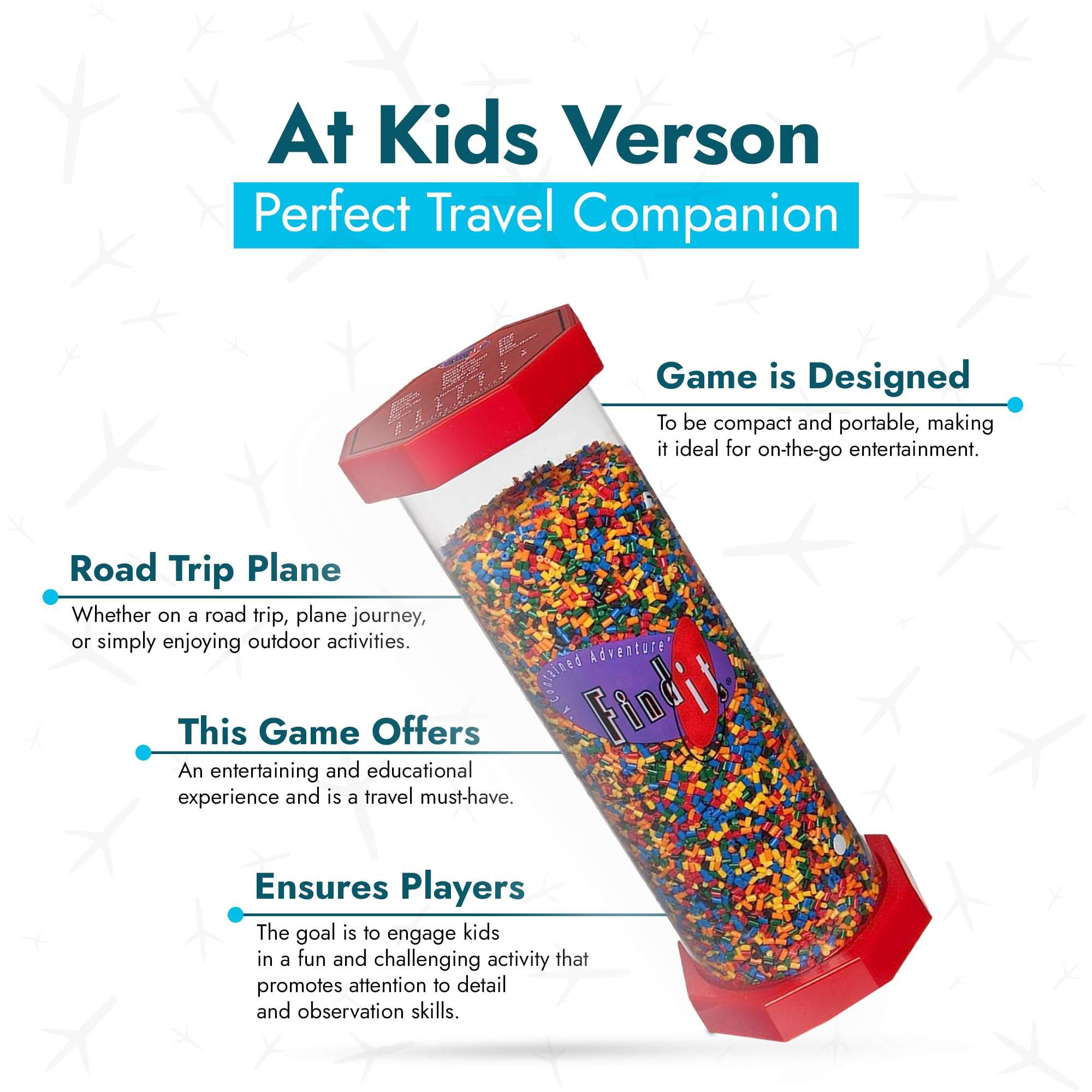 Find it Games Hidden Object Game, Find and Seek Scavenger Hunt, Kids Edition Kid Friendly Themed Items, Including Alphabet Beads, Car, Fish, Balloon, Baseball - Travel Game for Ages 8+ 5