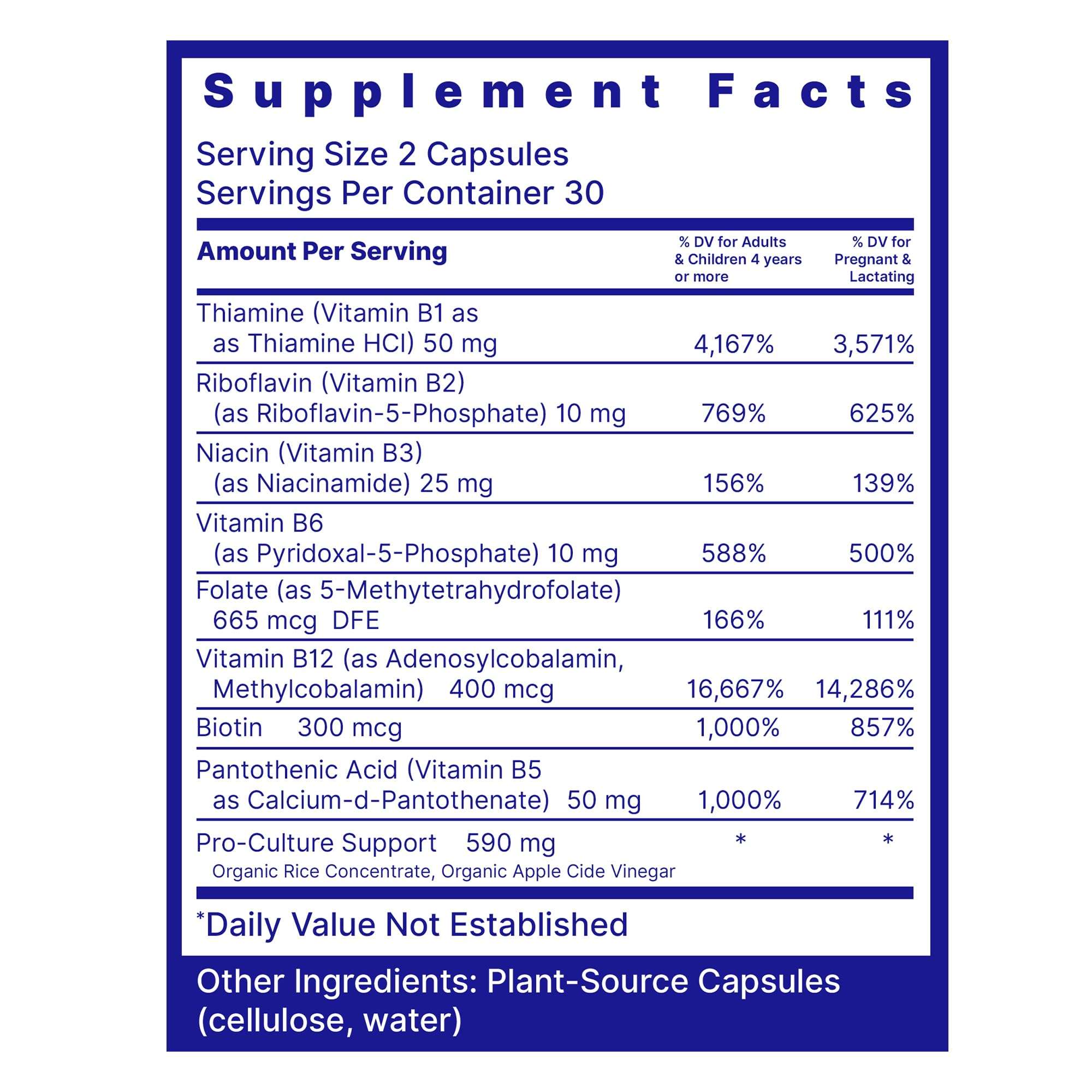 Quantum Nutrition Labs Max Energy Bs - Vitamin B Complex, Methylated B Complex Vitamins with Vitamin B1, B6, B12, Thiamin, Folate and Biotin - 60 Vegetarian Capsules 2