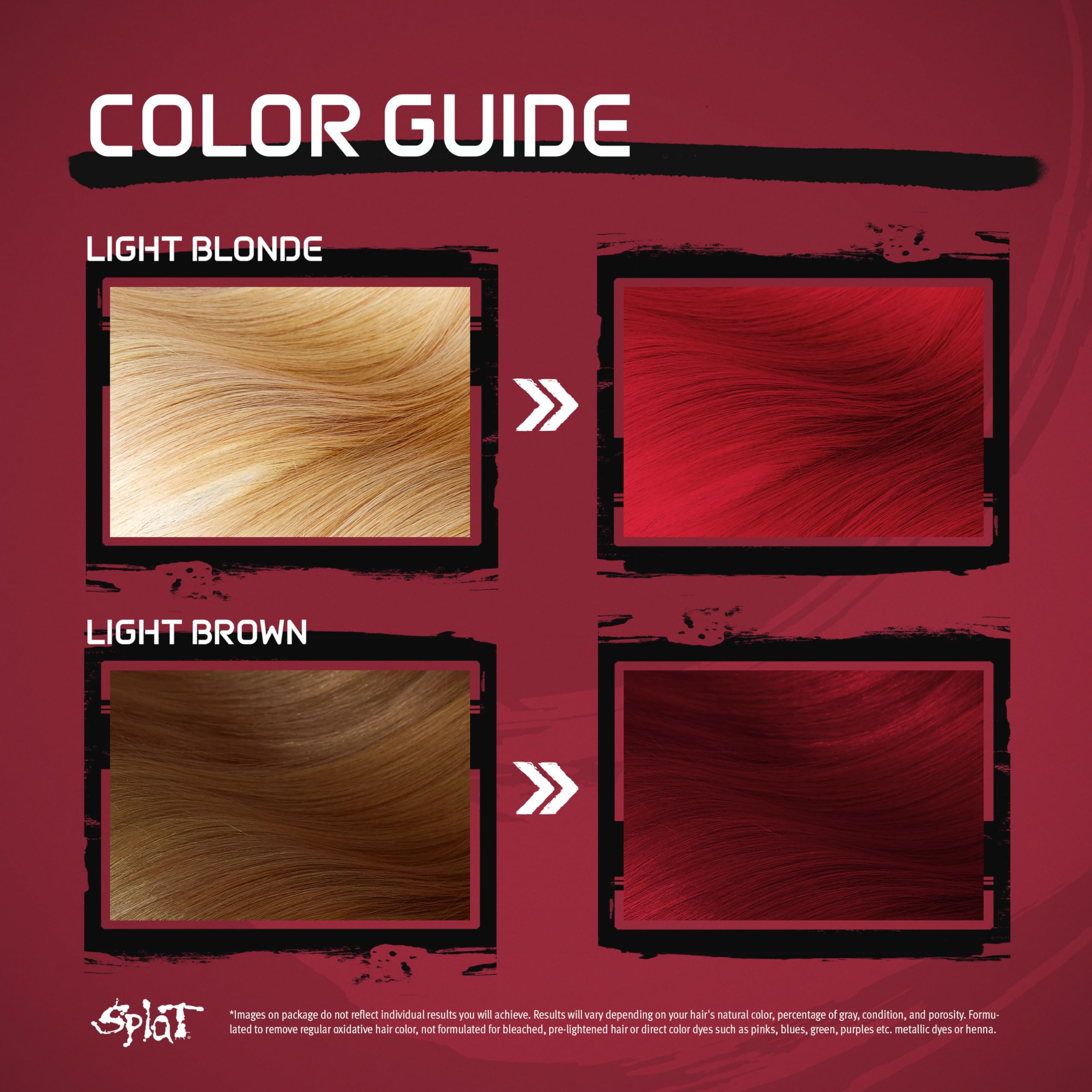 Splat Midnight Scarlet Semi Permanent Hair Dye Kit, 1 Application, Includes Deep Reconstructor Conditioner, Lasts 30 Washes, No Bleach Required, Vegan & Cruelty Free Hair Color 4