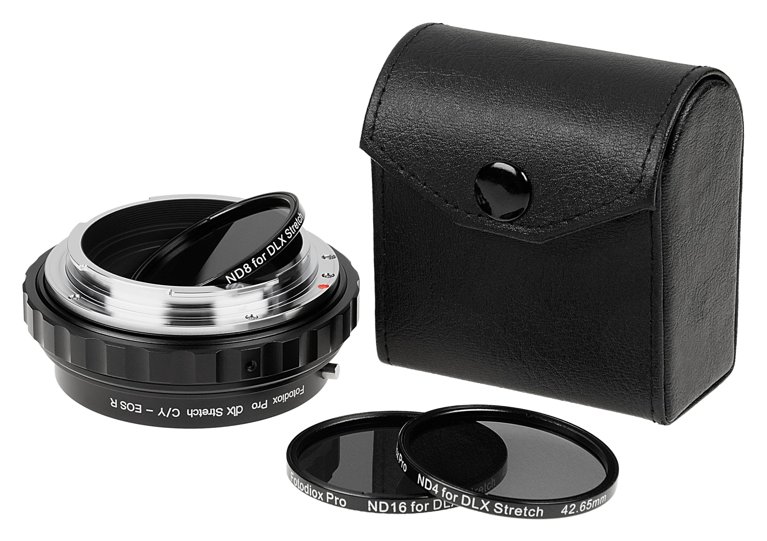 Fotodiox DLX Stretch Lens Adapter - Compatible with Contax/Yashica (CY) Lens to EOS R/RF Mount Mirrorless Cameras with Macro Focusing Helicoid and Magnetic Drop-in Filters 1