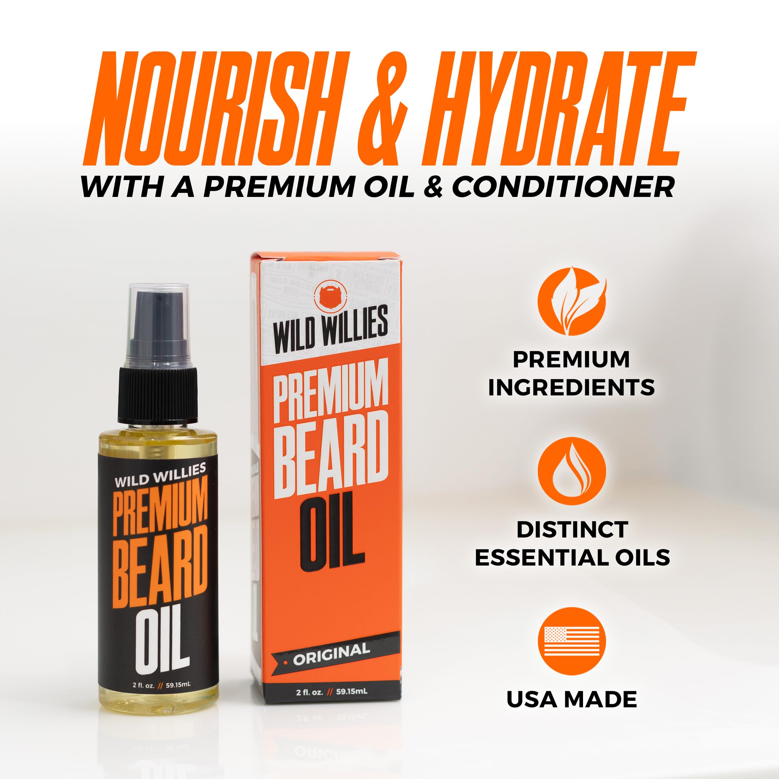 Wild Willies Complete Beard Grooming Kit for Men - Includes 5 Piece Grooming Kit, PROGRO Beard Shampoo Wash & Conditioner, & Premium Beard Oil for Daily Use, Hair Growth & Hydration 4