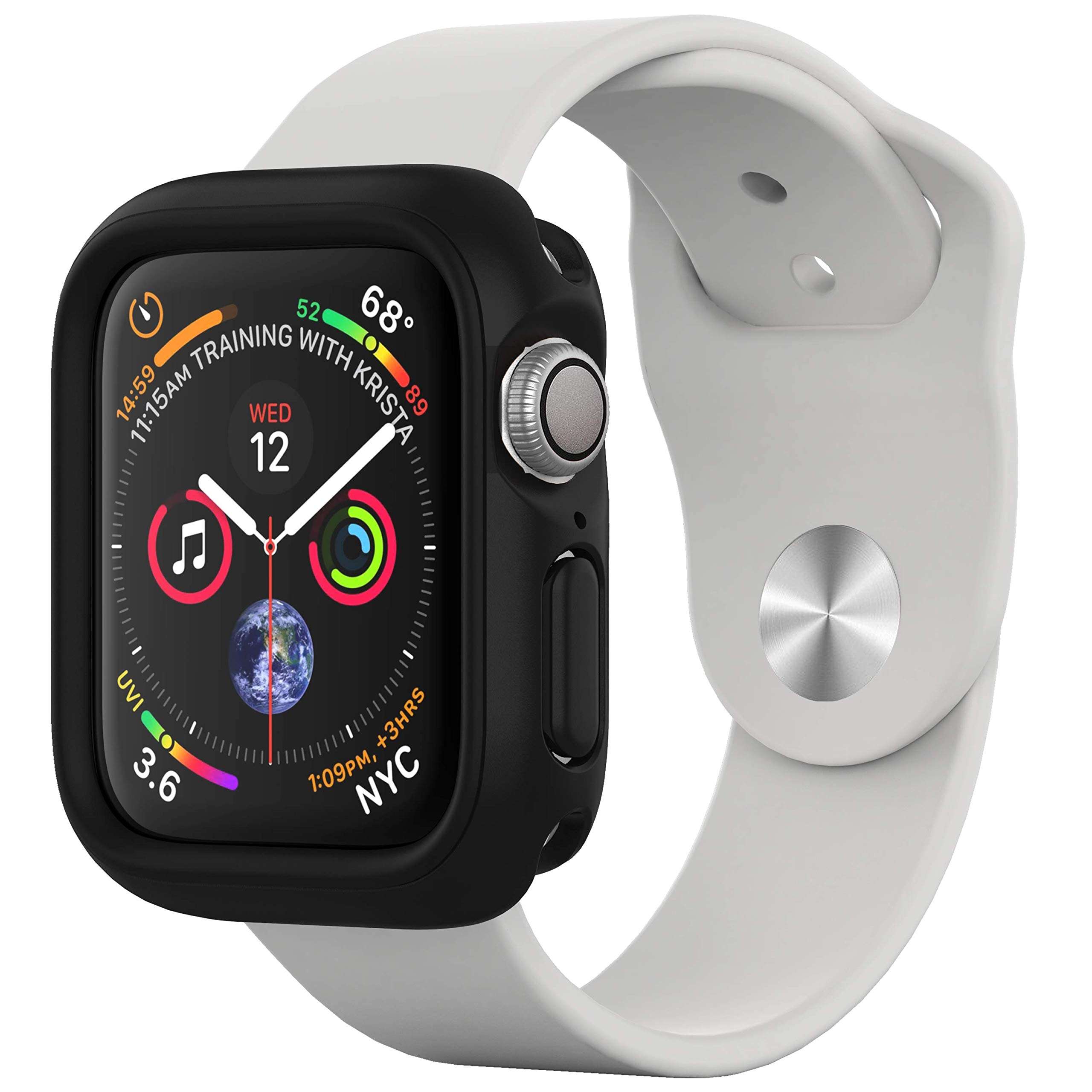 RhinoShield Bumper Case for Apple Watch Series 1/2/3 (42mm) [CrashGuard NX] | Shock Absorbent Slim Design Protective Cover (Blush Pink) 3