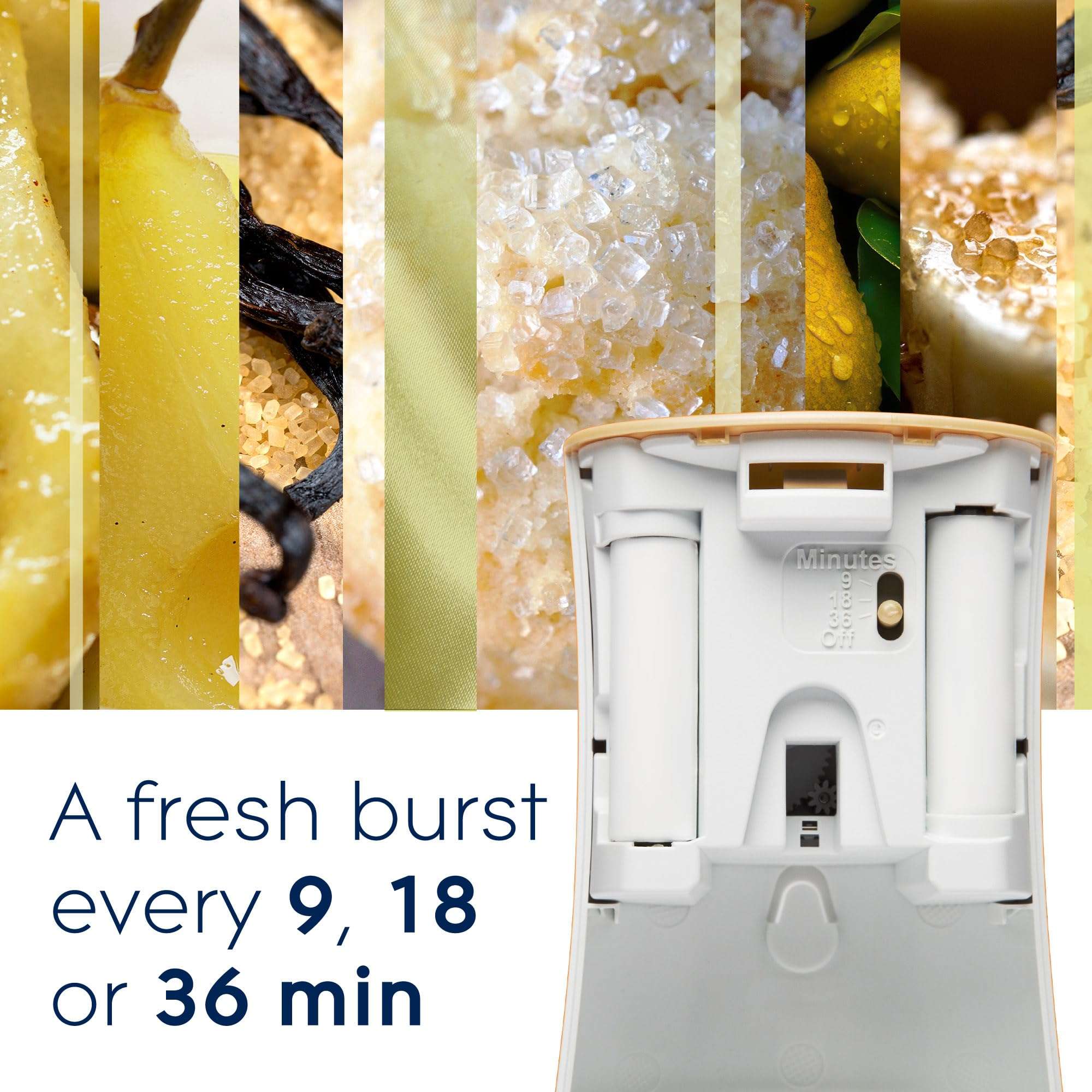 Glade Automatic Spray Refill, Air Freshener for Home and Bathroom, Sparkling Pear, 6.2 Oz, Limited Edition Scent, 2 Count 4