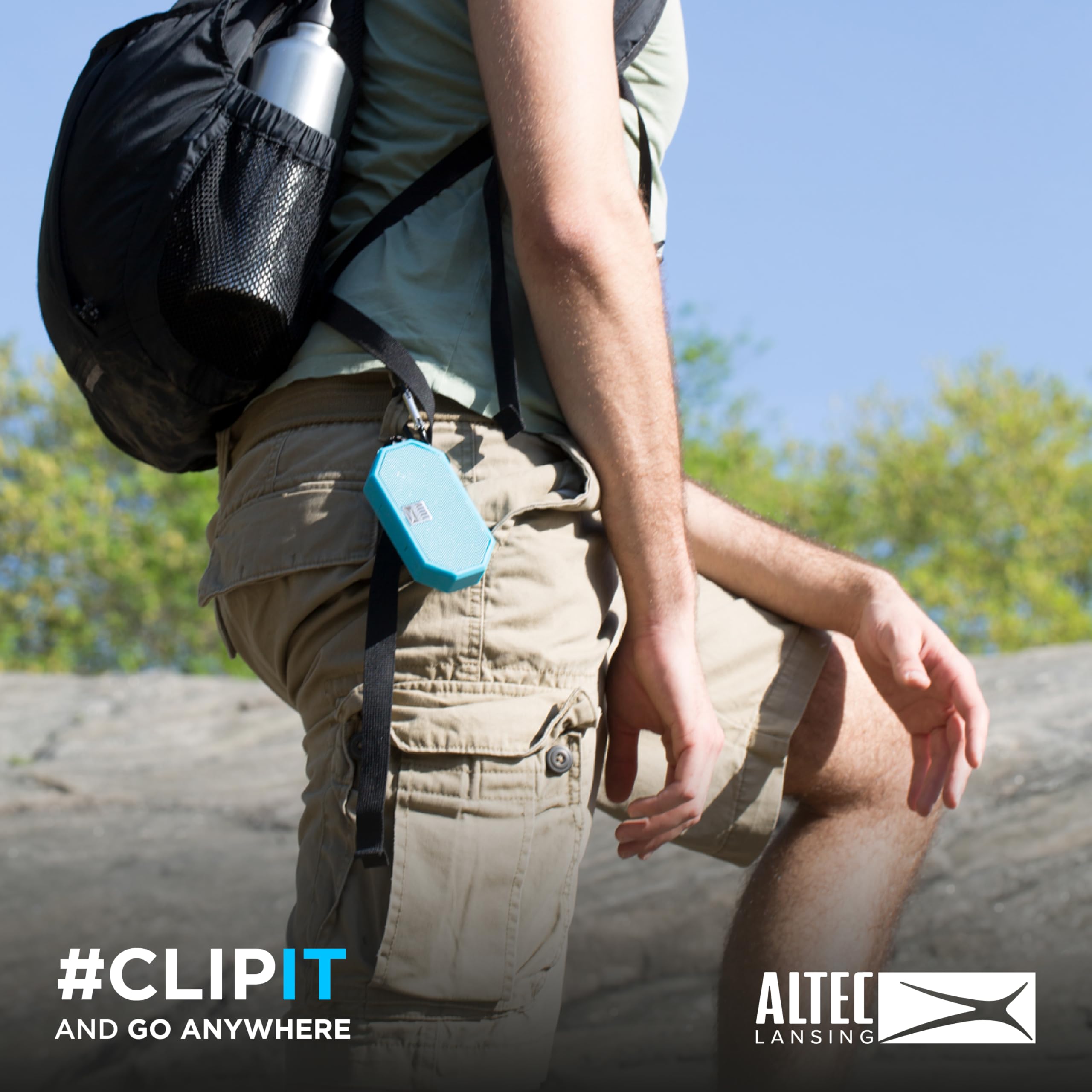 Altec Lansing Mini H2O - Waterproof Bluetooth Speaker, IP67 Certified & Floats in Water, Compact & Portable Speaker for Hiking, Camping, Pool, and Beach 3