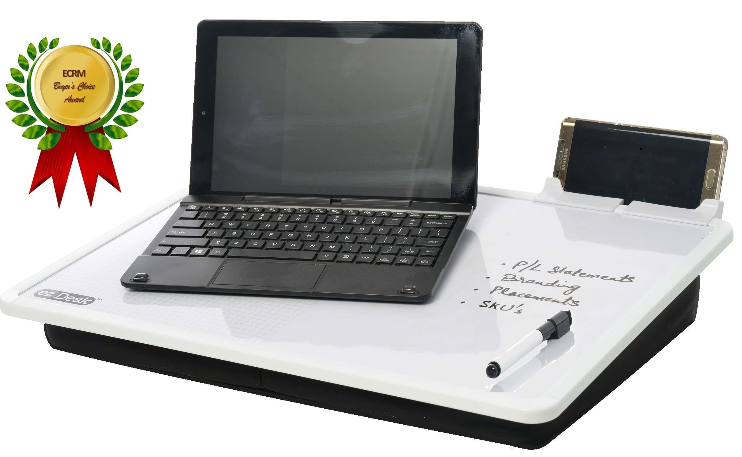 Fun Express EZDesk Magnetic Dry Erase Lap Desk with Graph Ruling, Tablet Dock and Accessories 3