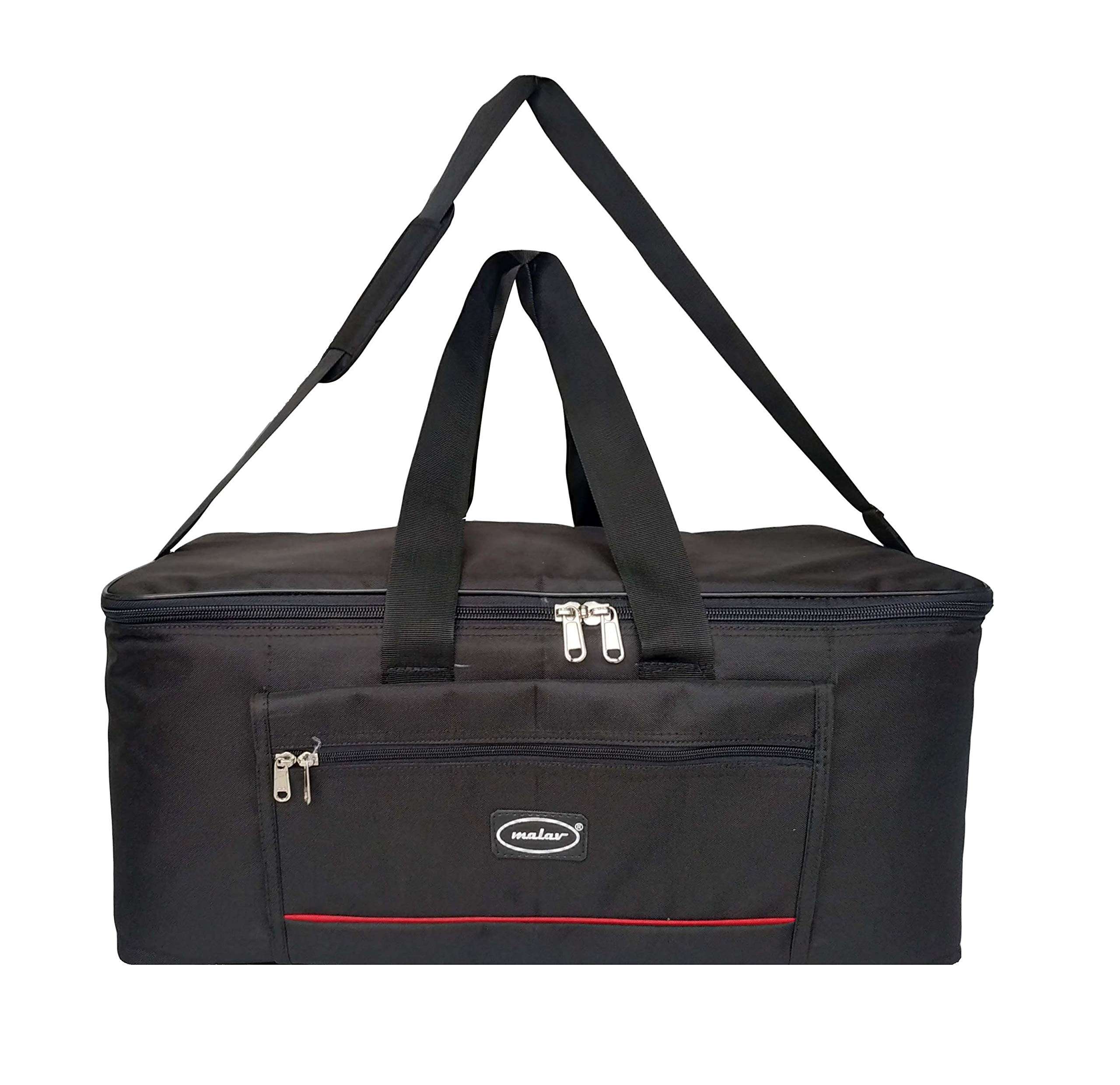 Malav Thick Padded Carry Bag (Black) for Non Folded Harmonium (New) 1