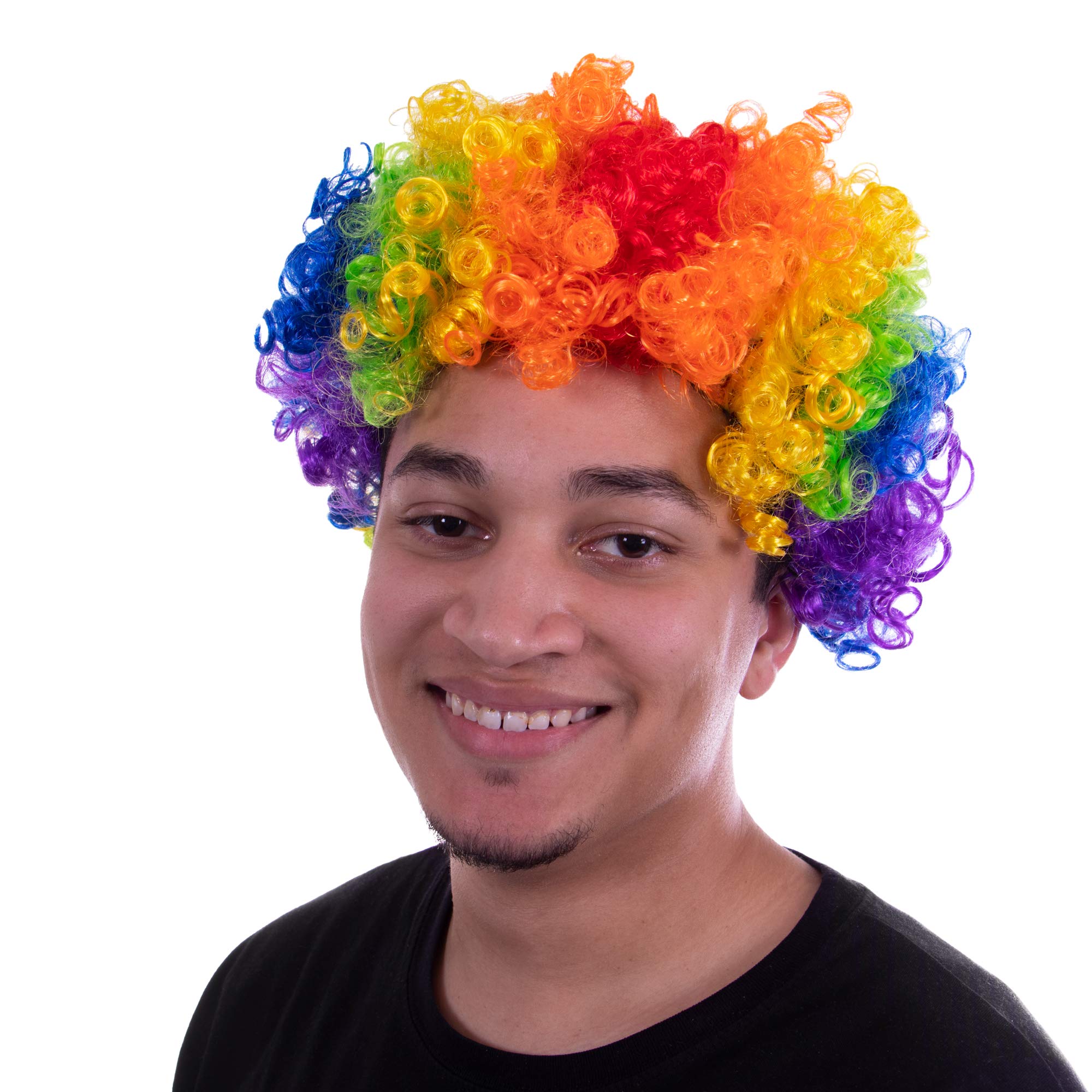 Clown Afro Wig | Halloween Costume Accessory | Carnival Circus Rainbow