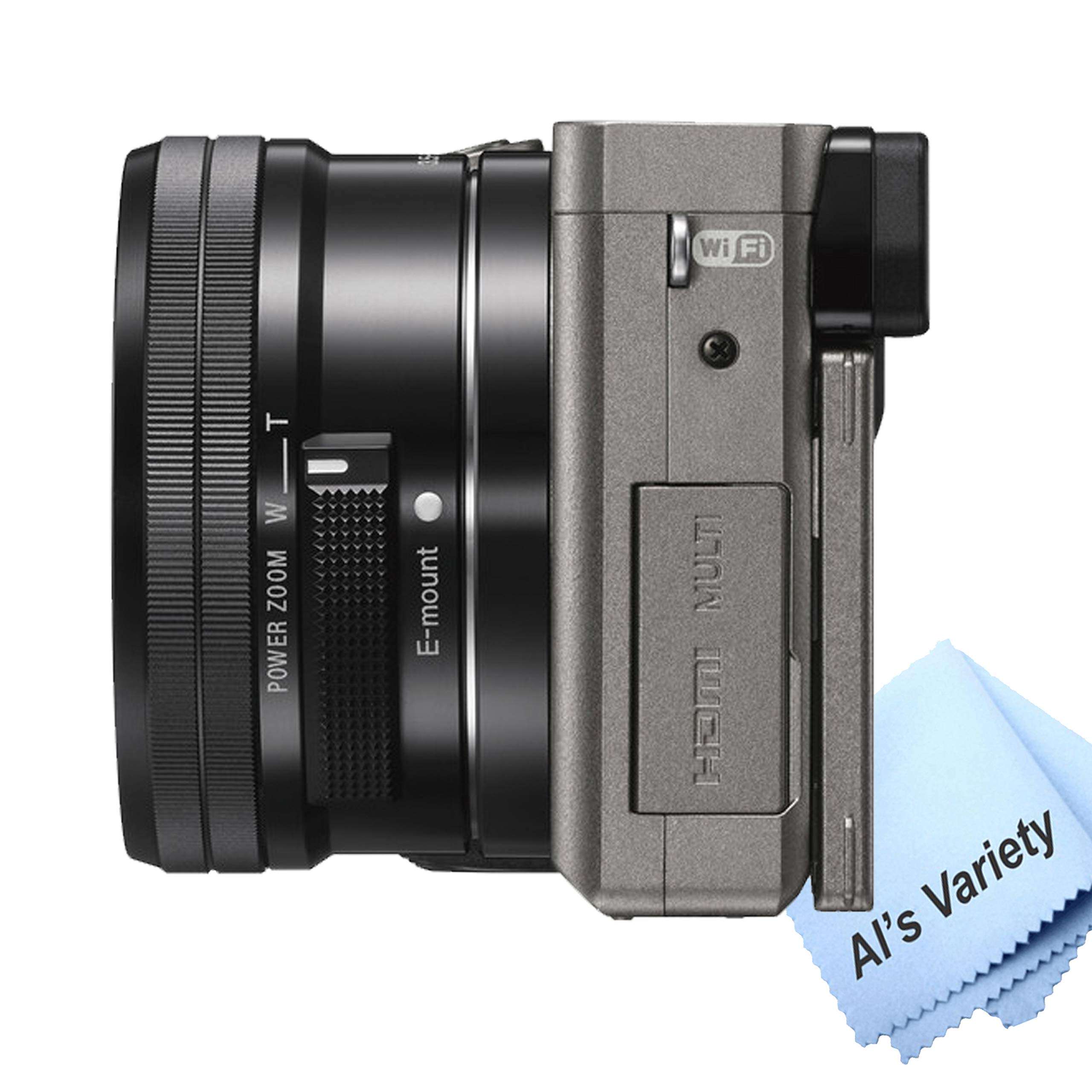 Sony a6000 Mirrorless Digital Camera(Graphite) with 16-50mm Lens + 32GB Card, Tripod, Case, and More (18pc Bundle) 5