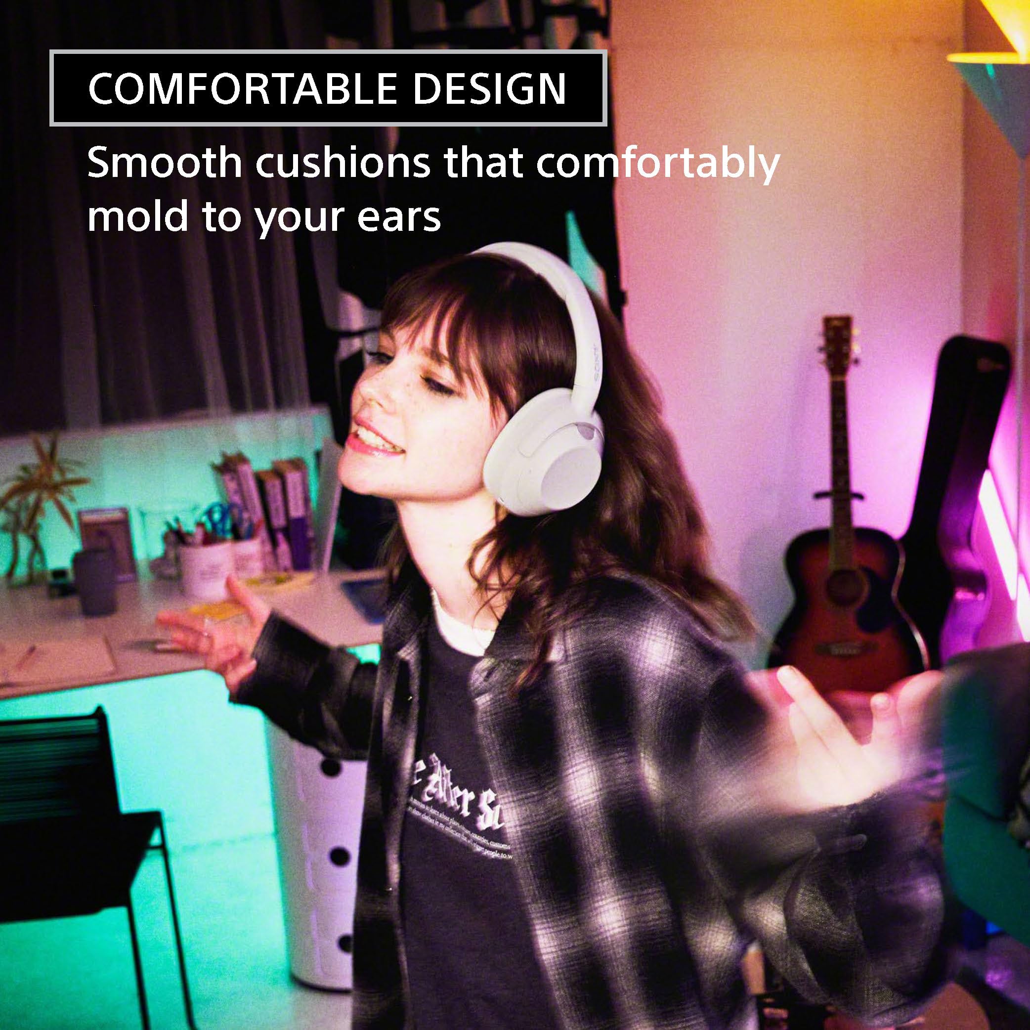 Sony ULT WEAR Headphones WH-ULT900N with Massive Bass,Noise Cancelling,30Hrs Battery,10 Min Charge=5Hrs Playback,360 Reality Audio,Wind Noise Reduction,Multipoint Connect,Quick Access,Fast Pair-White 2