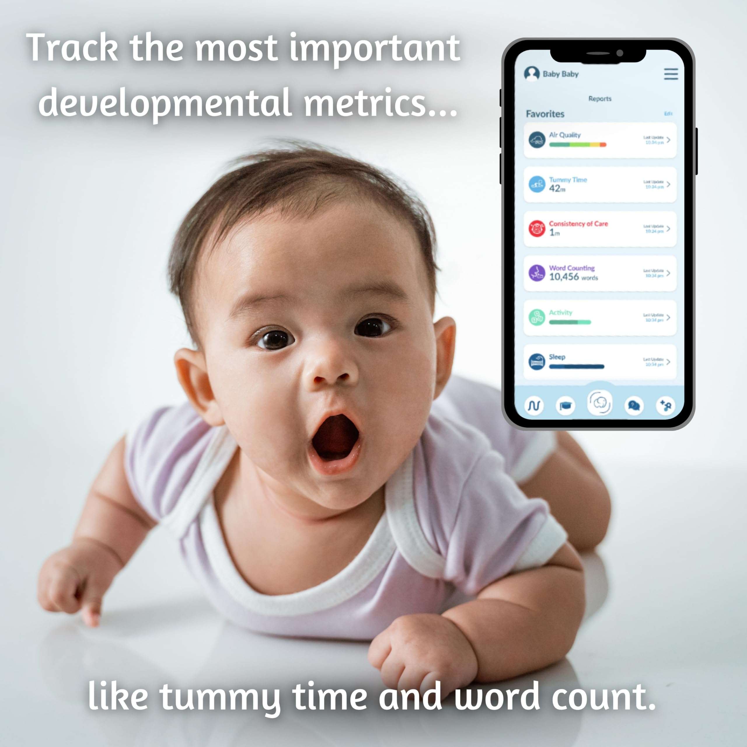 Elora Baby Wellness Monitor - AI-Powered Smart Baby Monitor for Safety, Development & Real-Time Alerts, No-Radiation Default Design, Wi-Fi Optional 5