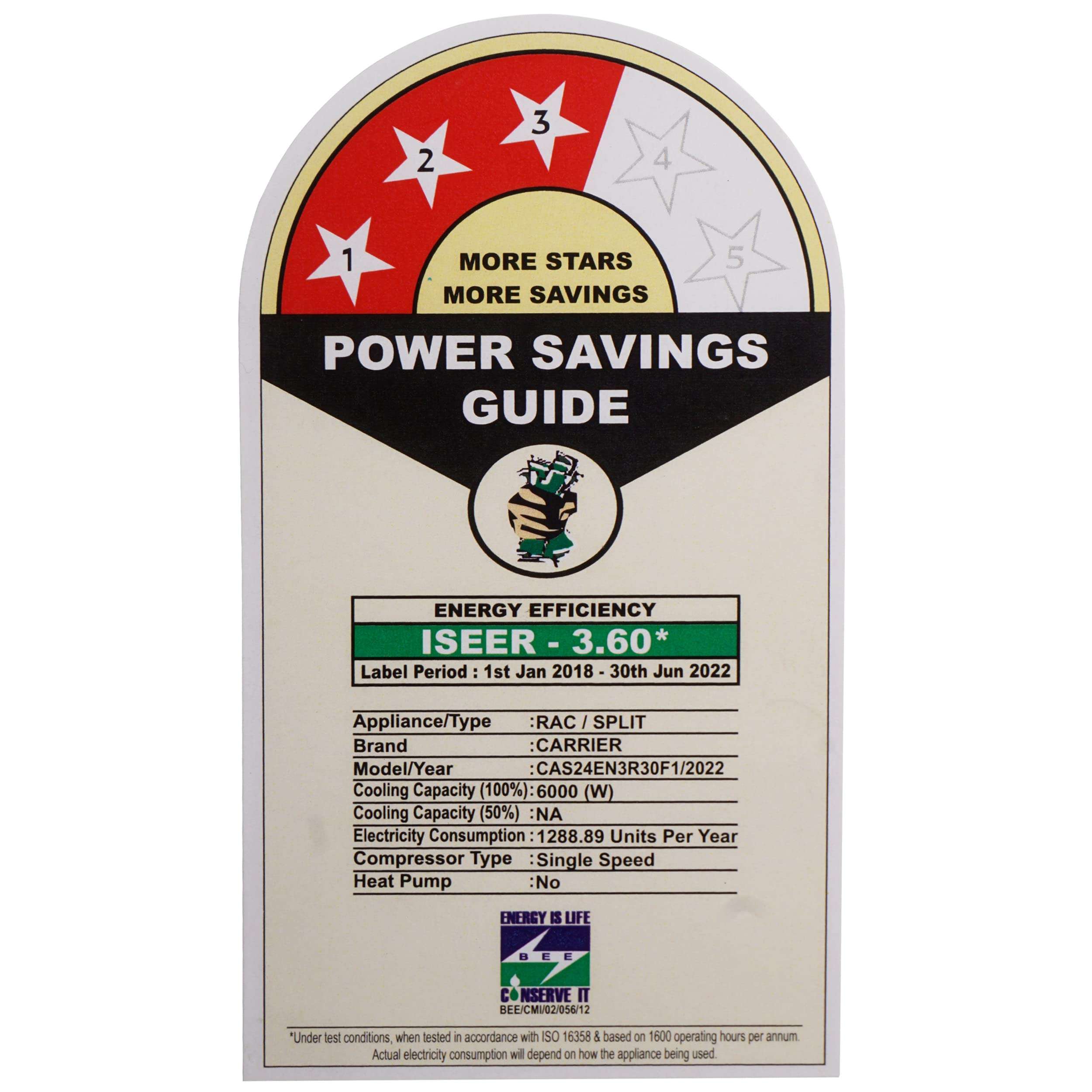 Carrier Emperia CX 2 Ton 3 Star Split AC (Copper Condenser, CAS24EN3R30F1, White) 6