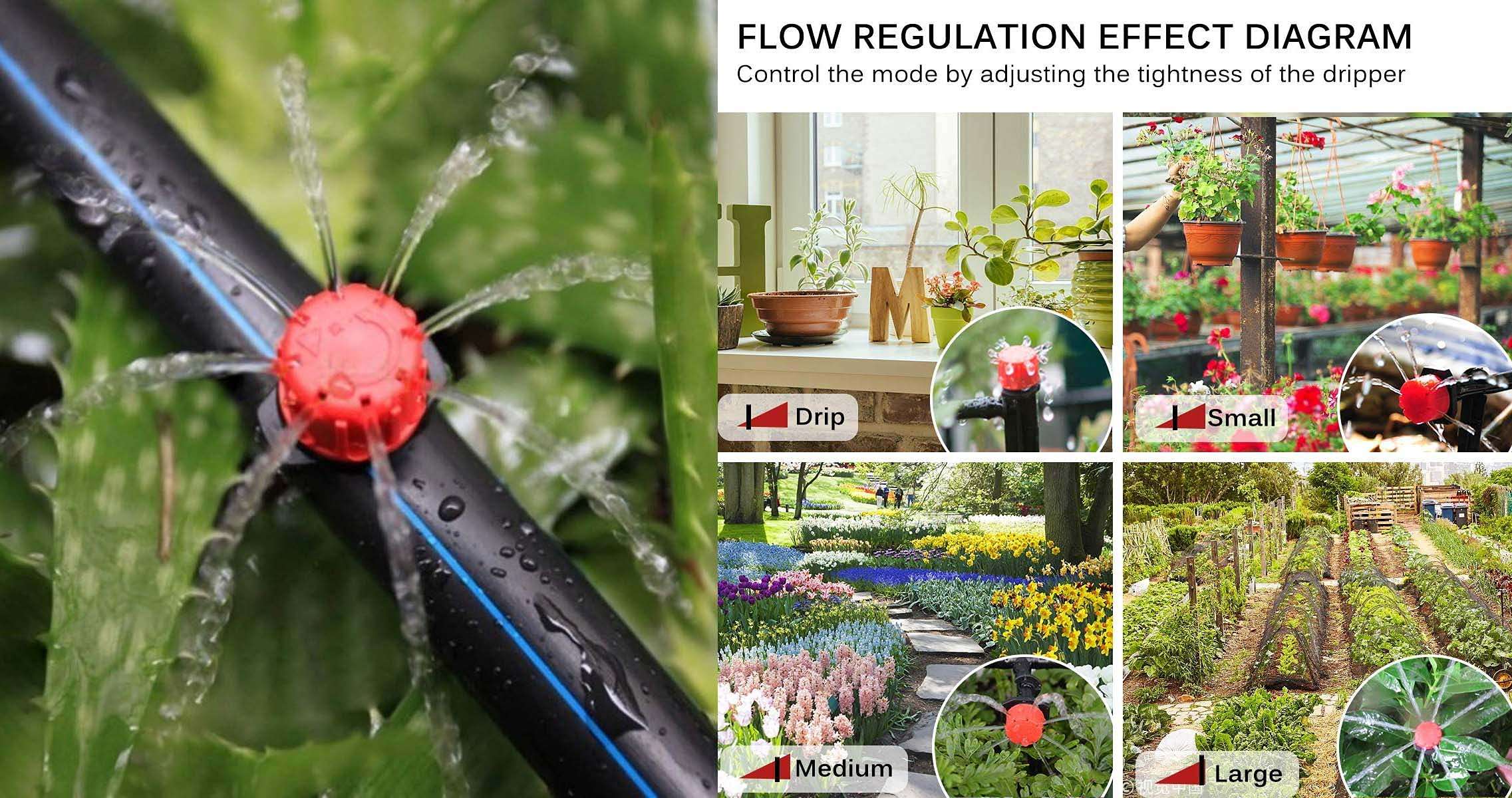 DIY Crafts 17 Pcs Sprinkler Kit, Ready To Fit Kit, Sanitize Kit Mist Sprinkler Fan Misting Kit Sanitize Ready-F(17 Pcs Sprinkler Kit, Ready To Fit Kit) 4