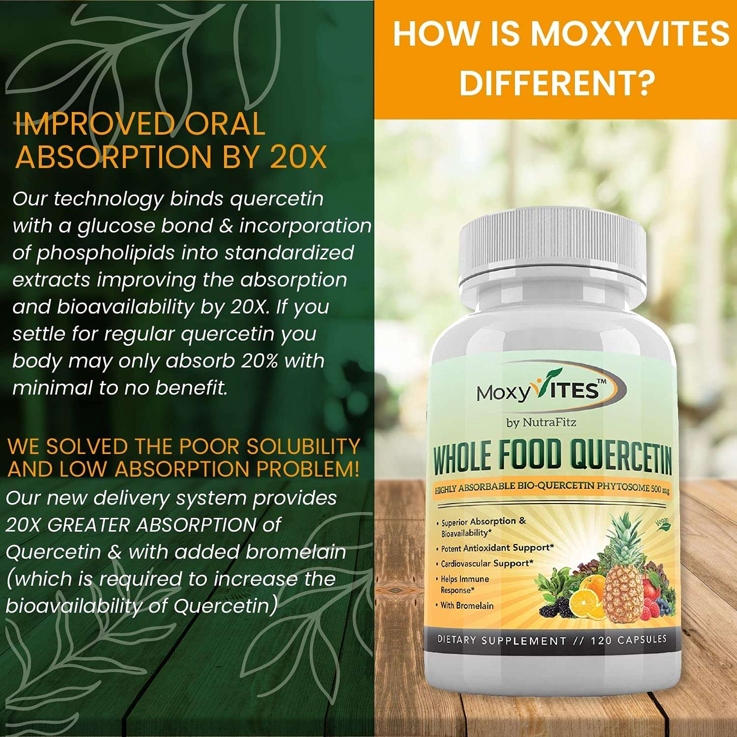 MoxyVites B-Complex - Liposomal Vitamin C - Quercetin for Energy Support - The Perfect Energy Trifecta 6