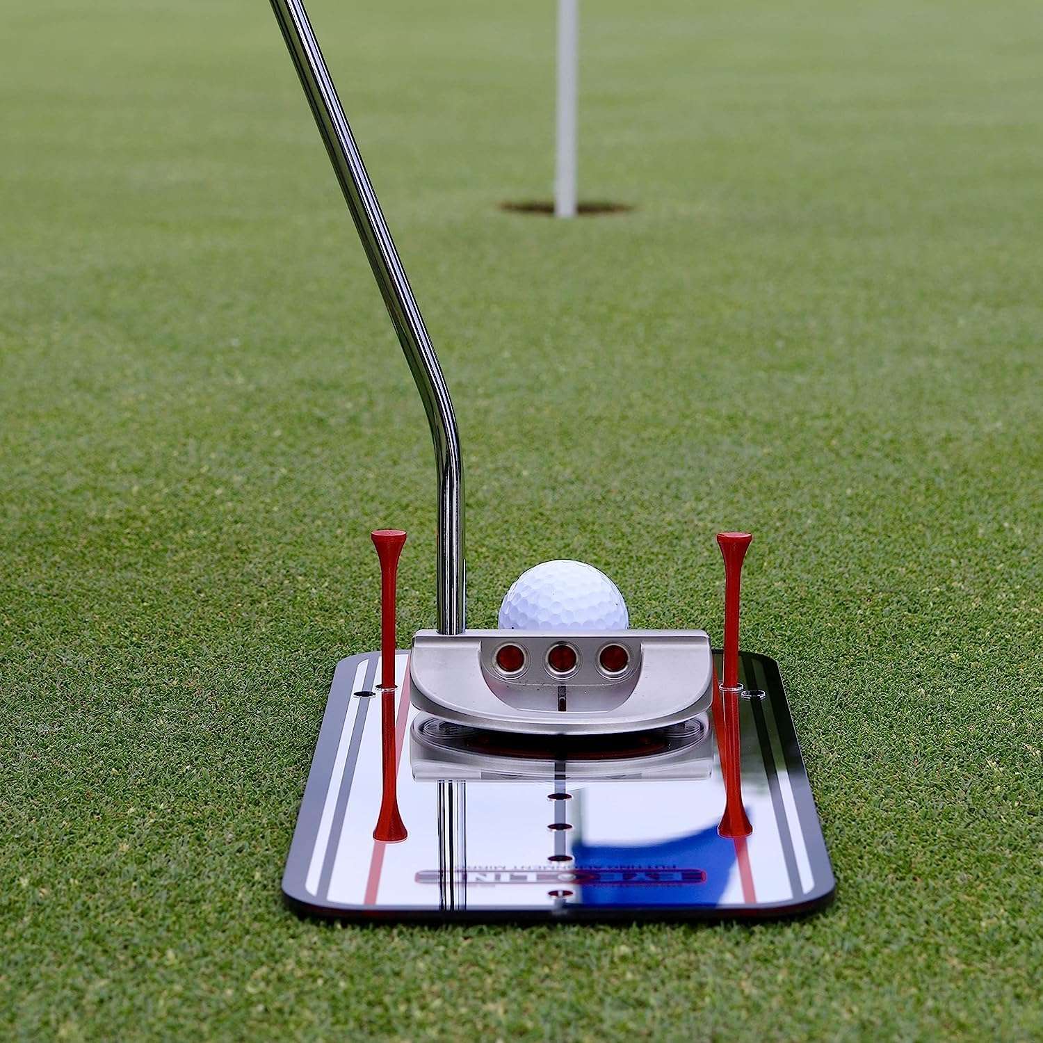 EyeLine Golf Putting Alignment Mirror, Portable Practice Putting Trainer Aid, As Seen on PGA Tour, Made in USA, Use Outdoors or on Indoor Putting mat (Putting Alignment Mirror with Shoulder Mirror) 3