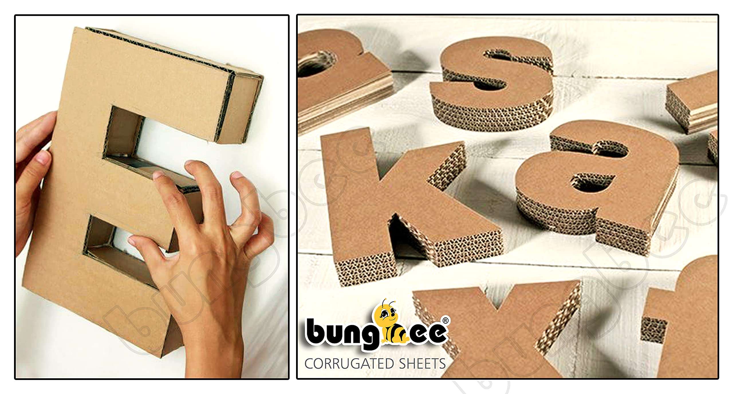 Corrugated Sheets for Packing by BUNGBEE (Size: A4) (3 PLY, Pack of 28) Versatile Material for Secure Shifting Material Packaging and Creative Crafting 5