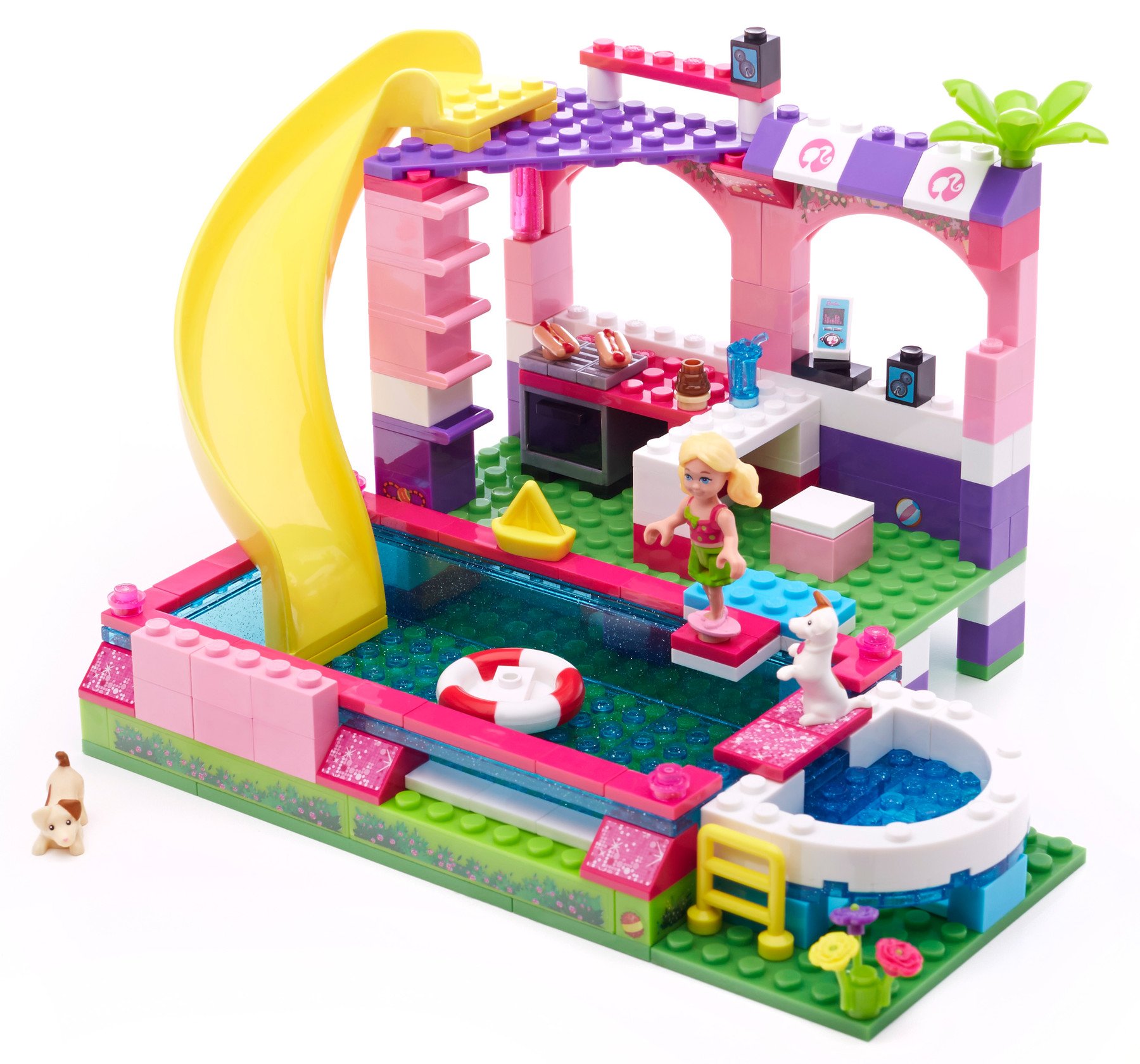 Fisher Price Mega Bloks Barbie Chelsea Pool Party, Multi Color 6