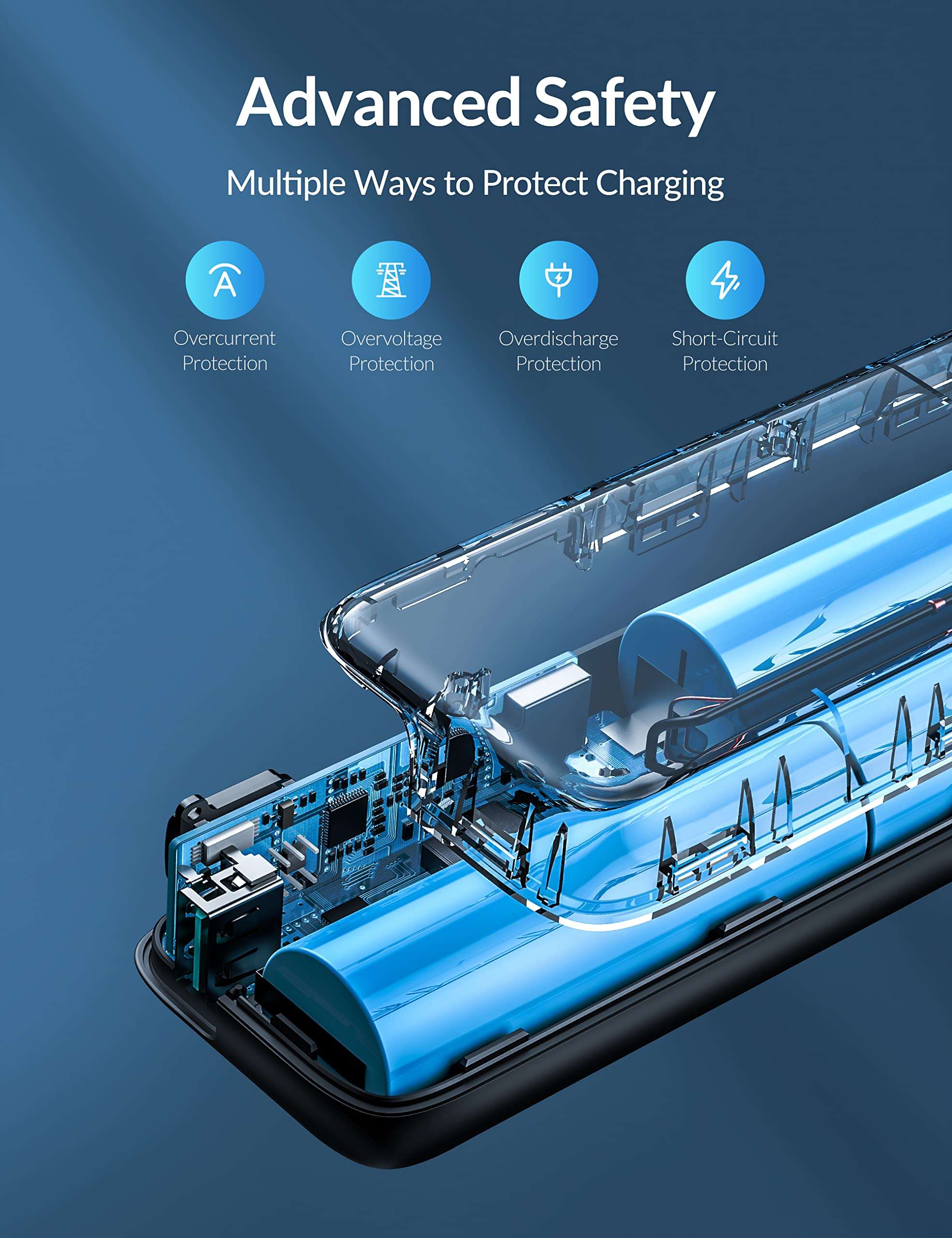 Alfox 30W Portable Charger Power Bank USB-C with PD Output,15000mAh Slim Fast Charging External Battery Pack Phone Charger for iPhone14/13 Pro Max, Samsung Galaxy S23,Steam Deck, iPad and More 5