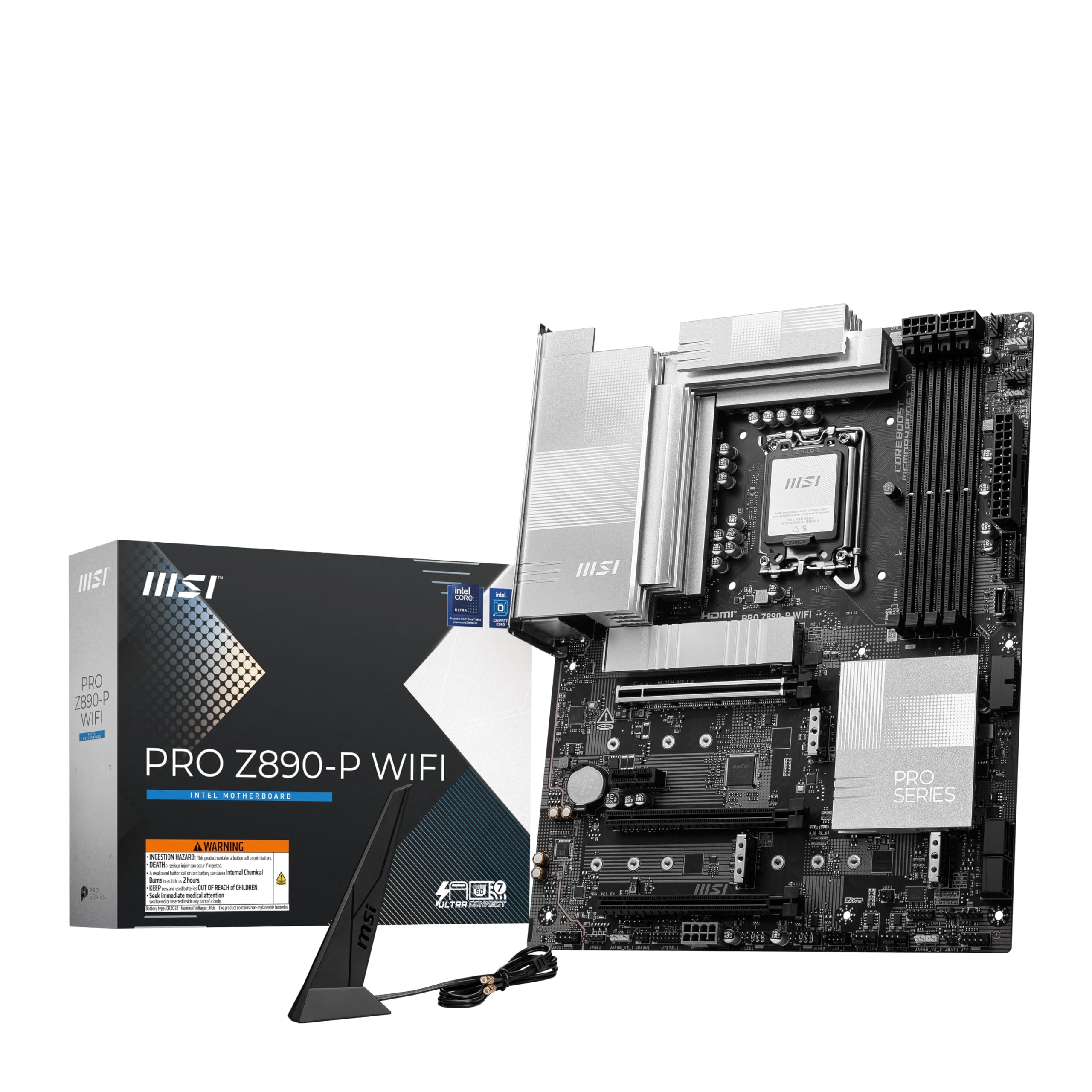 INLAND 3-in-1 Combo: Intel Ultra 7 265K Processor+ Msi Pro Z890-P WiFi 1TB QN450 M.2 2280 SSD 5