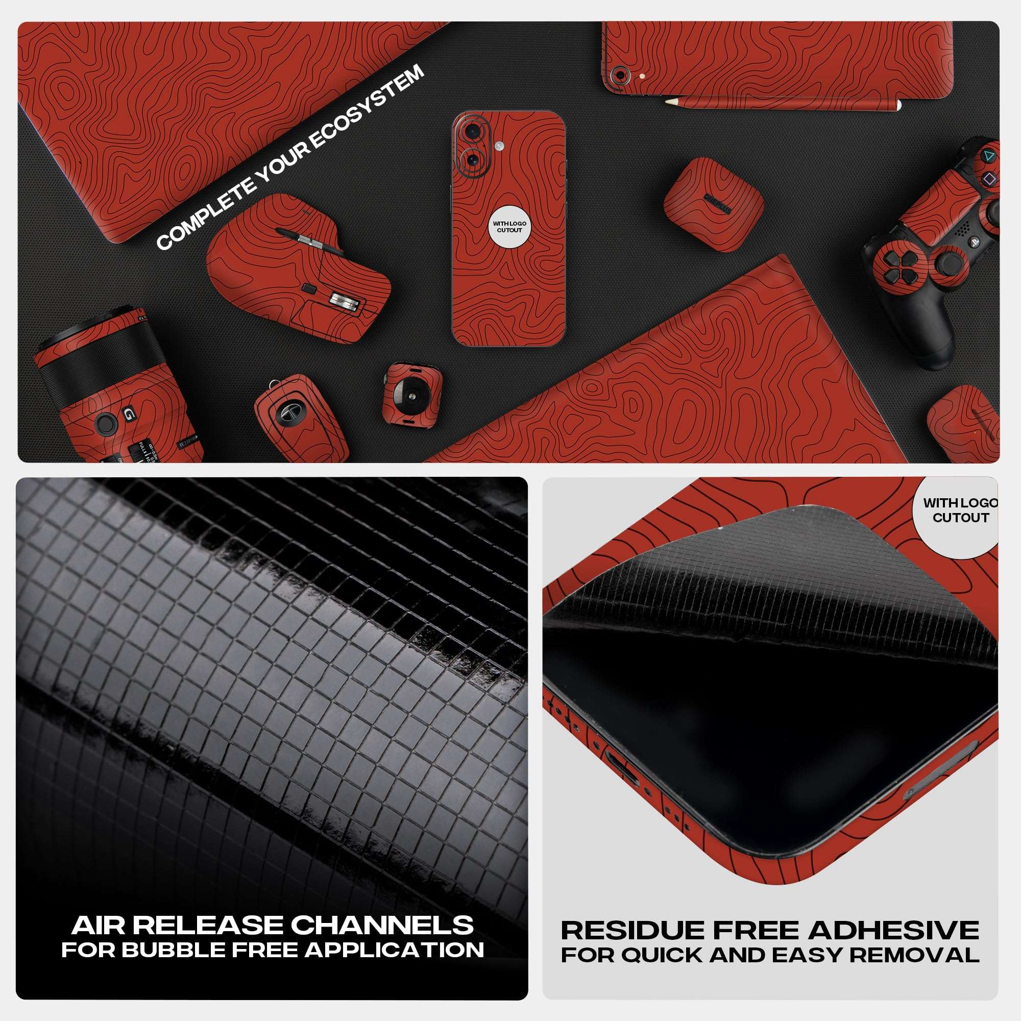 Capes India Mobile Phone Skins Compatible with Apple iPhone 16 | Not a Cover/Case | Protective Film Vinyl Sticker (Lava, Full Body Skin) 5