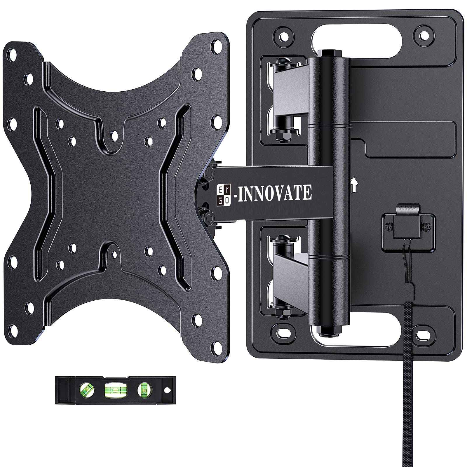 RV Lockable TV Wall Mount for Camper Full Motion Trailer Bracket with Articulating Arms for 23-43 Inch Flat Curved Screens up to 77 lbs VESA 200x200mm on Motor Home Truck Marine Boat 1