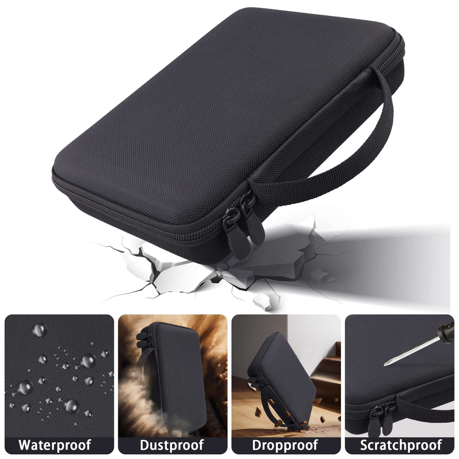 Baval Hard Carrying Case for Donner STARRYPAD MIDI Pad Beat Maker Machine DPD-16, Protective EVA Storage Case with Mesh Pocket, Shockproof Portable Bag for Music Production & Travel 6