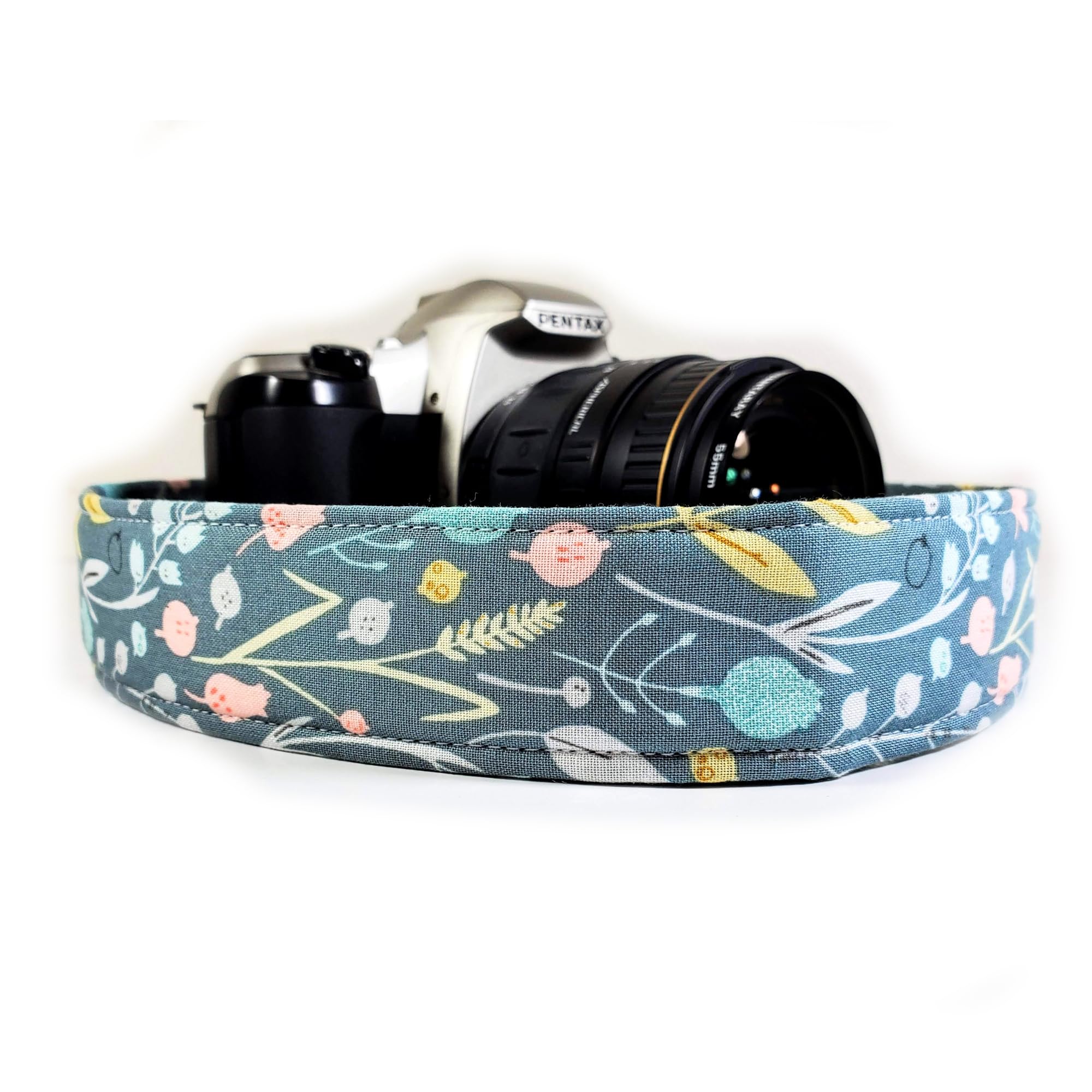 Scandinavian Floral Camera Strap, Green Floral Camera Strap For All DSLR Camera Universal Neck and Shoulder Strap Camera Accessory For Photographers Gift for Men & Women Photographers 4
