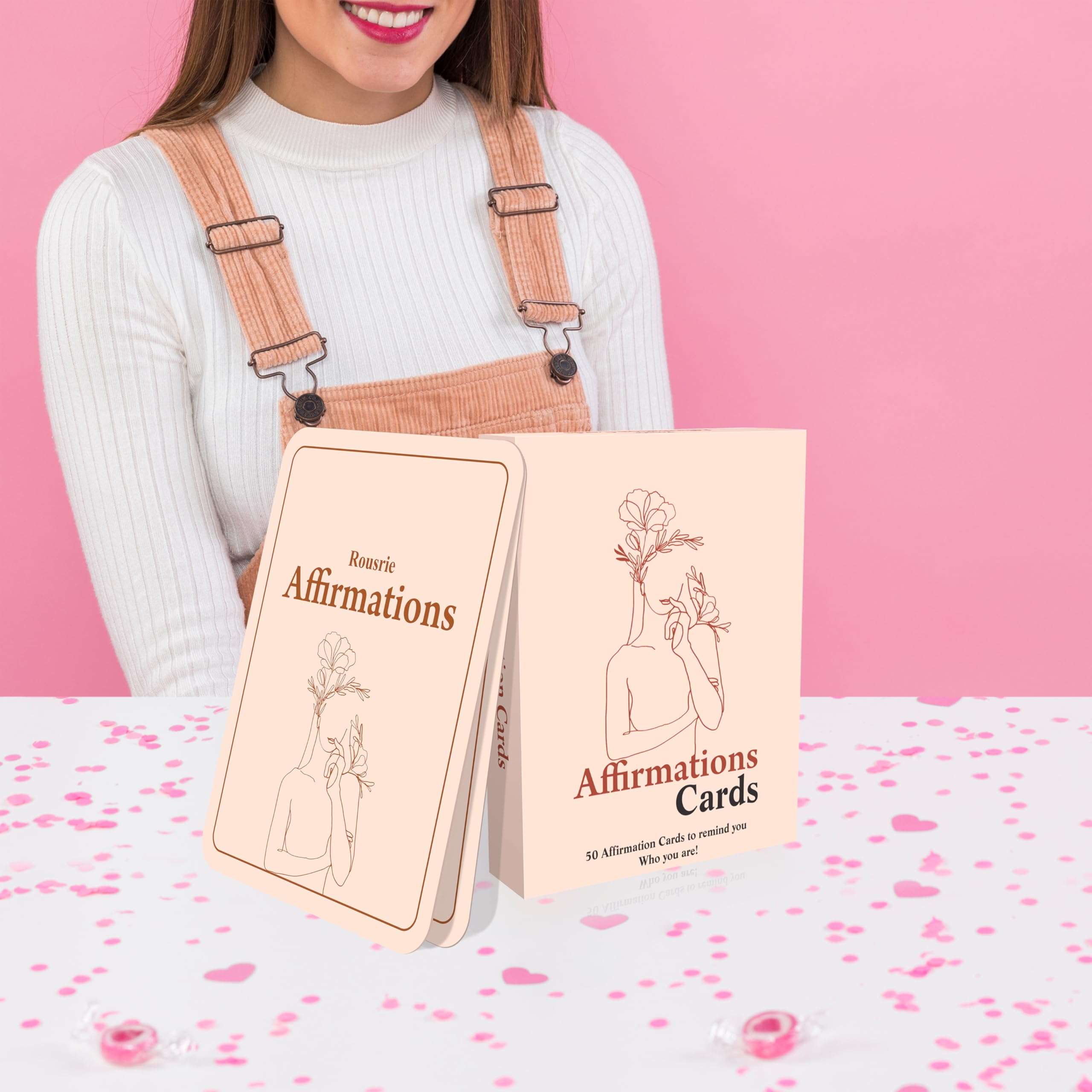 True Flair Positive Affirmations Cards for Women Daily Affirmation for Self Care and Meditation, Unique Gift For Men and Women (To Remind Who You Are) 3