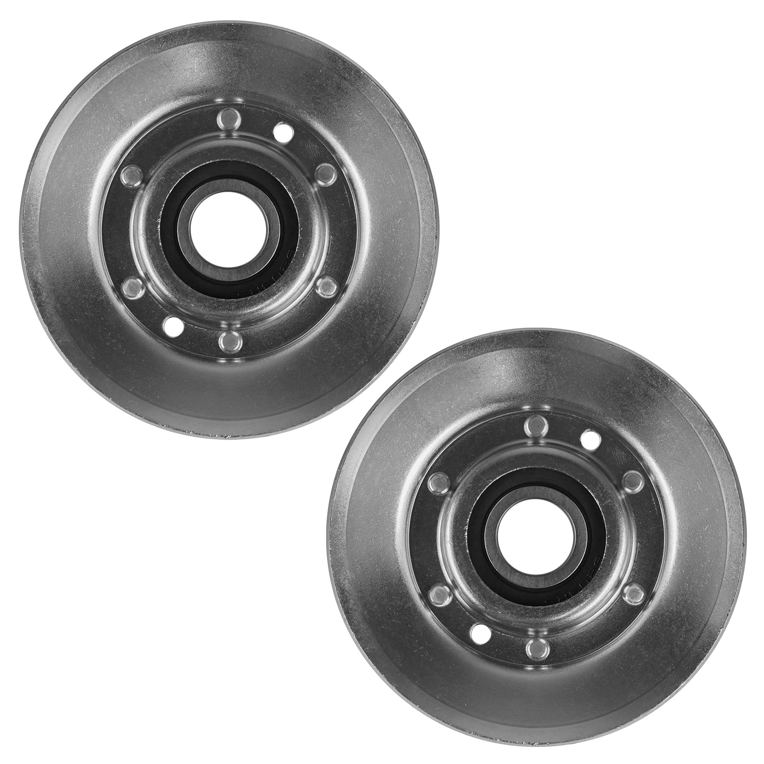 Caltric 2 V-Idler Pulley Compatible with John Deere LA120 LA125 LA135 LA140 LA145 LA150 AM118447 6