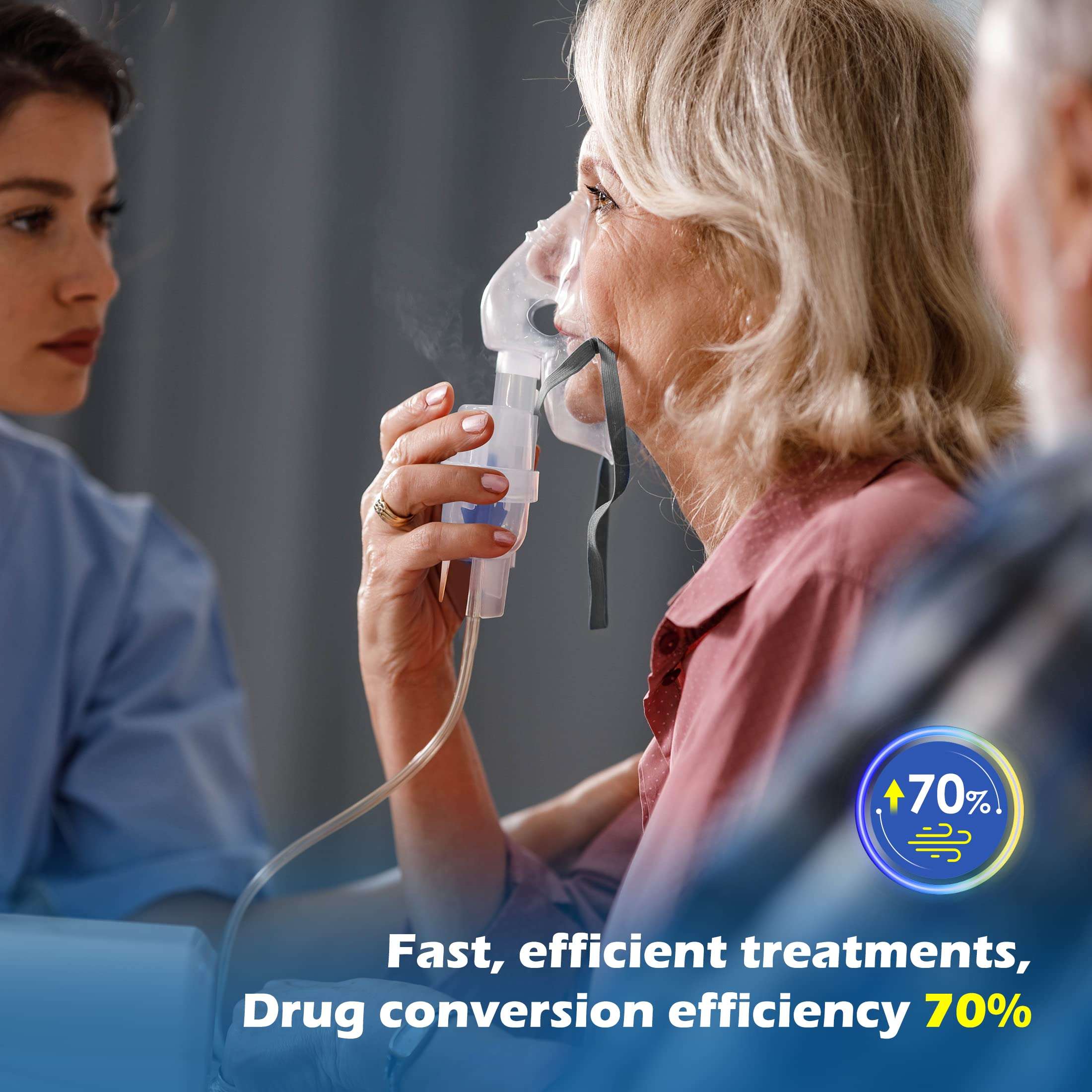 Smart Digital Display Nebulizer Machine for Adults and Kids, Compression Nebulizer for Breathing Treatment, Jet Nebulizer with Timing Function for Home Hailie Sensor NF0109 5