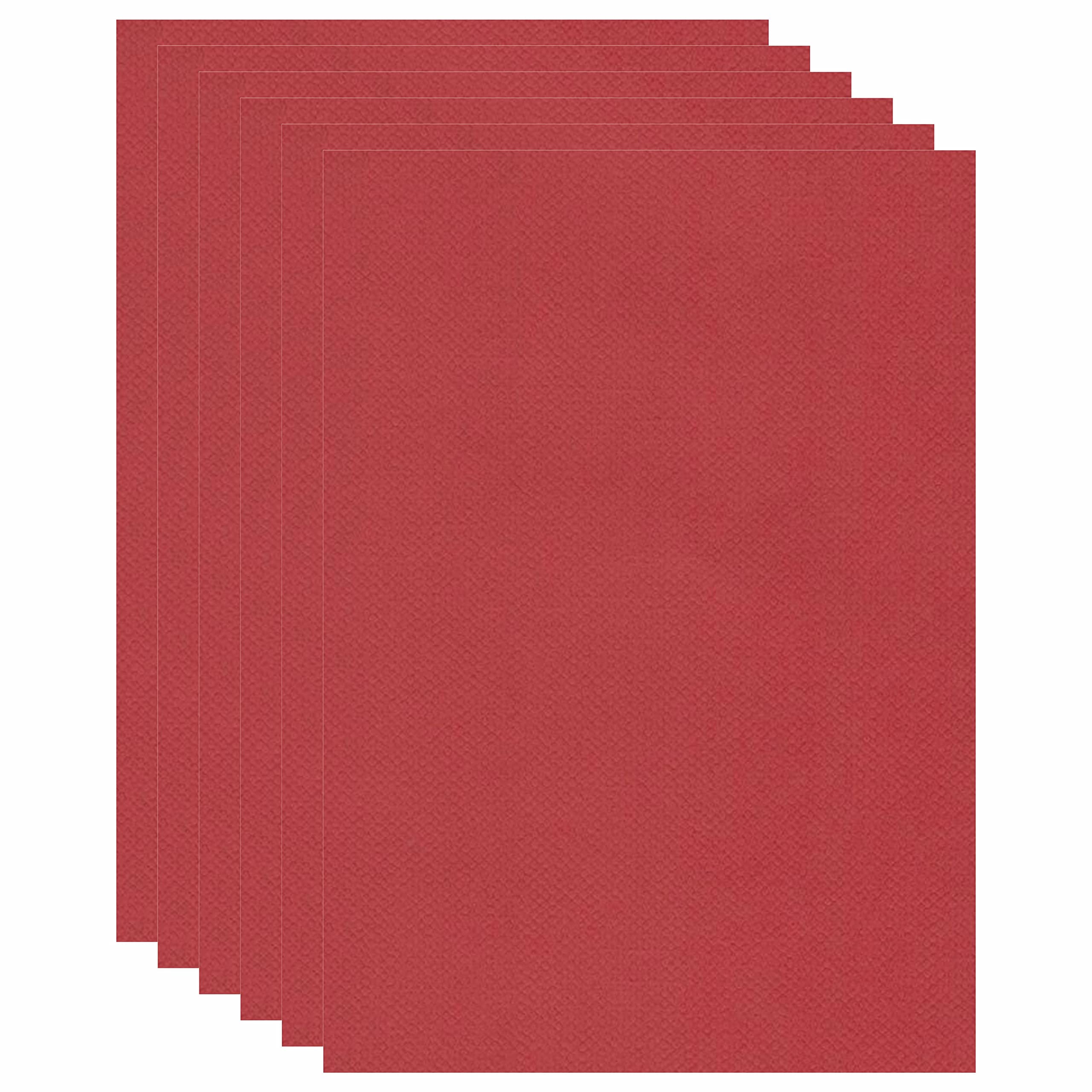 CHELNA (Pack of 500 Sheets) Richmond Red(Red) Texture Paper A4 Size GSM 120. Useful for Packaging, Book Wraping,Decoration, Art Craft,Scrapbooking, School Project, Tag Making(Not for Printing) 1