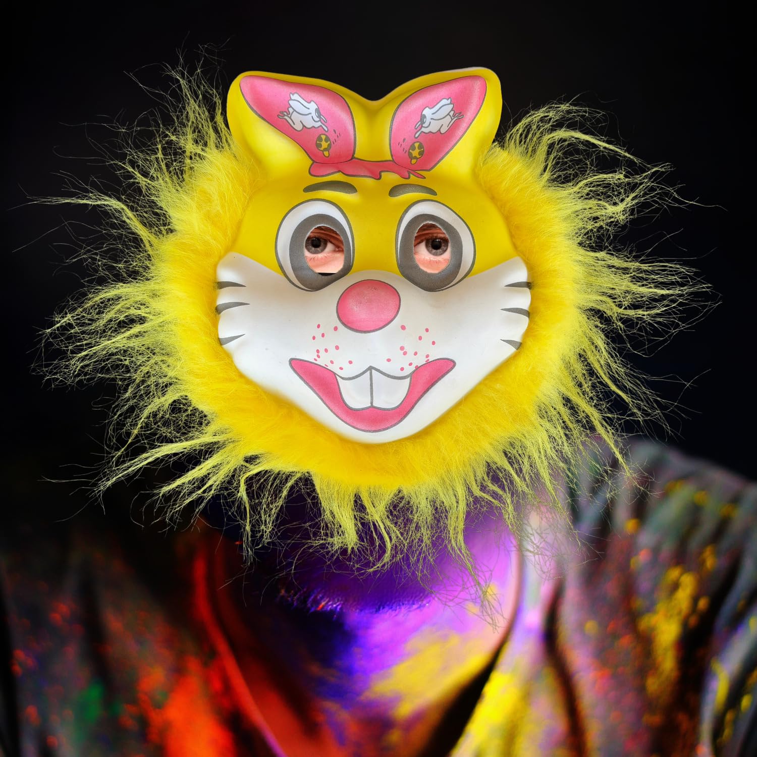 Salvus APP SOLUTIONS Colorful Protection: Holi Face Mask with Elastic - Celebrate Safely in Style with Festive Patterns, Comfortable Fit, and Reusable (Yellow_6x8 inch) 5