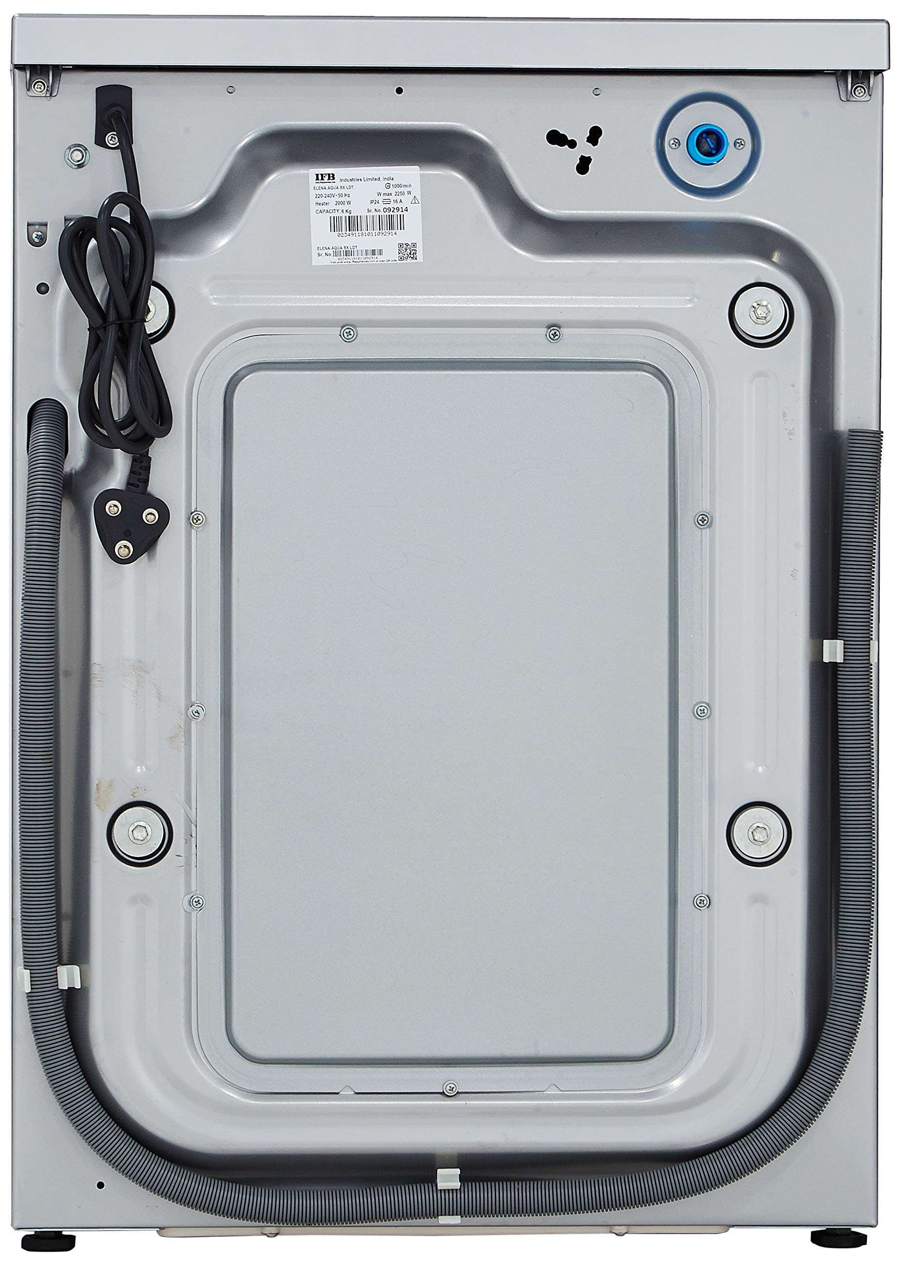 IFB 6 kg Fully-Automatic Front Loading Washing Machine (Elena Aqua SX , Silver, Inbuilt Heater, Aqua Energie water softener) 6