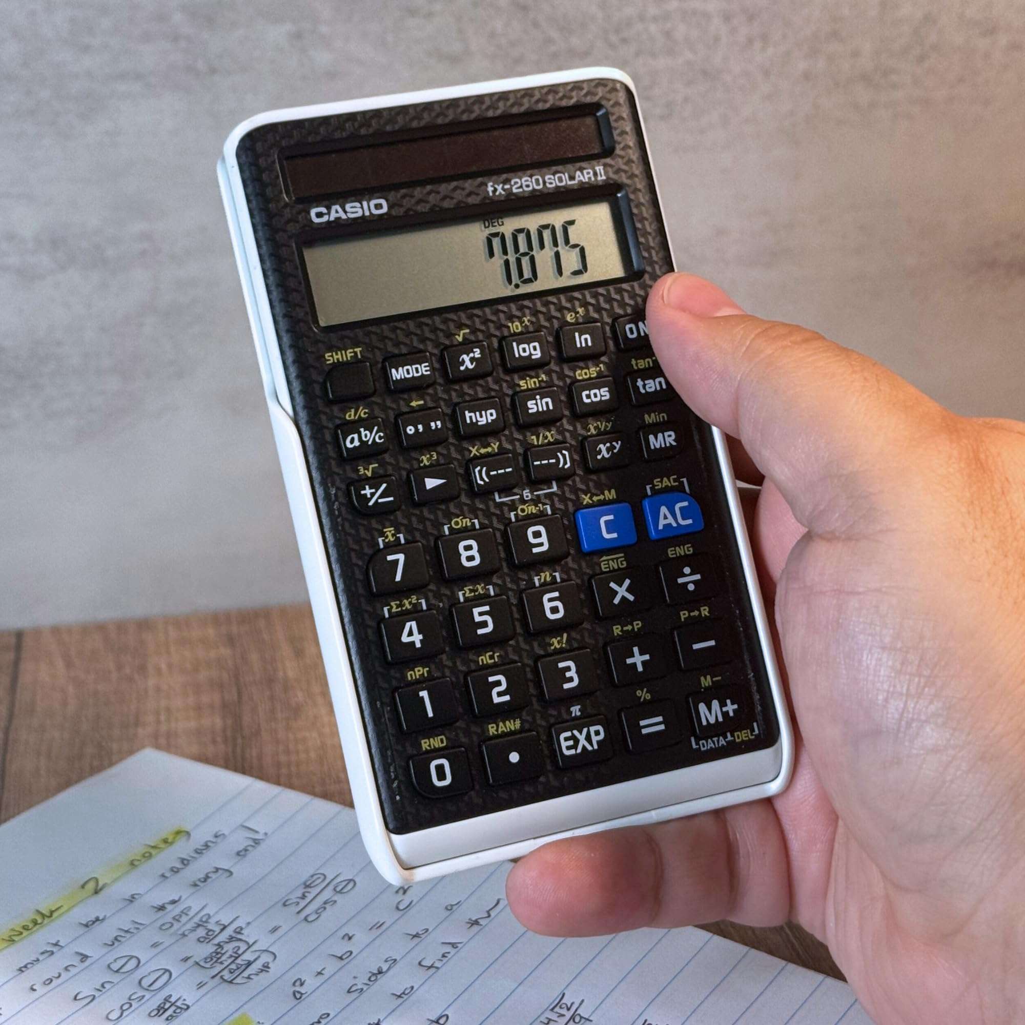 Casio fx-260 Solar II Scientific Calculator | 10-Digit Display | Fraction & Trig Functions | Ideal for Middle School, High School Math, Algebra, Trigonometry | Solar Powered 6
