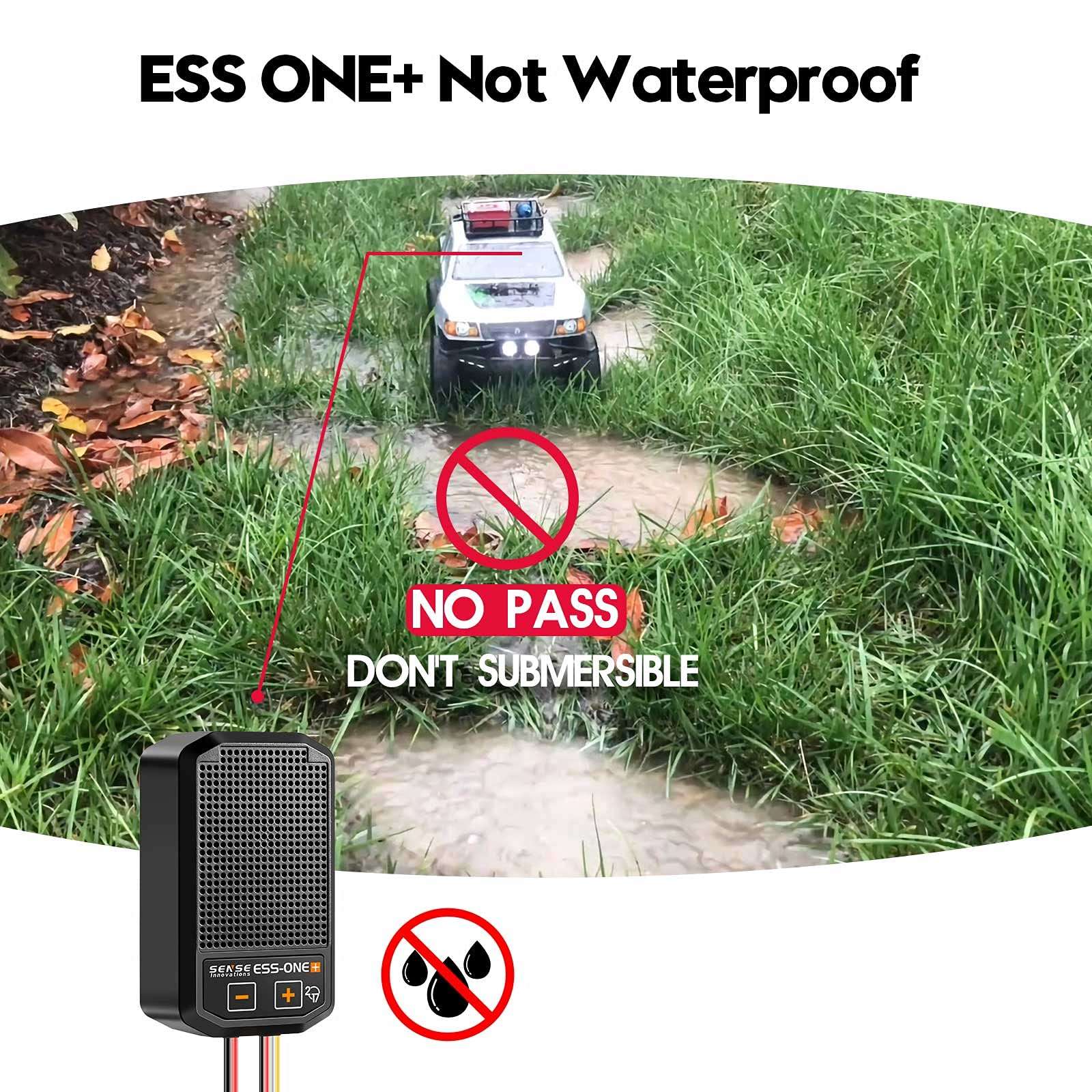 ESS ONE Plus Engine Sound Simulator Kit System for RC Cars Single Speaker Simulated Throttle Linkage Sound Group Sound Effect Horn 4