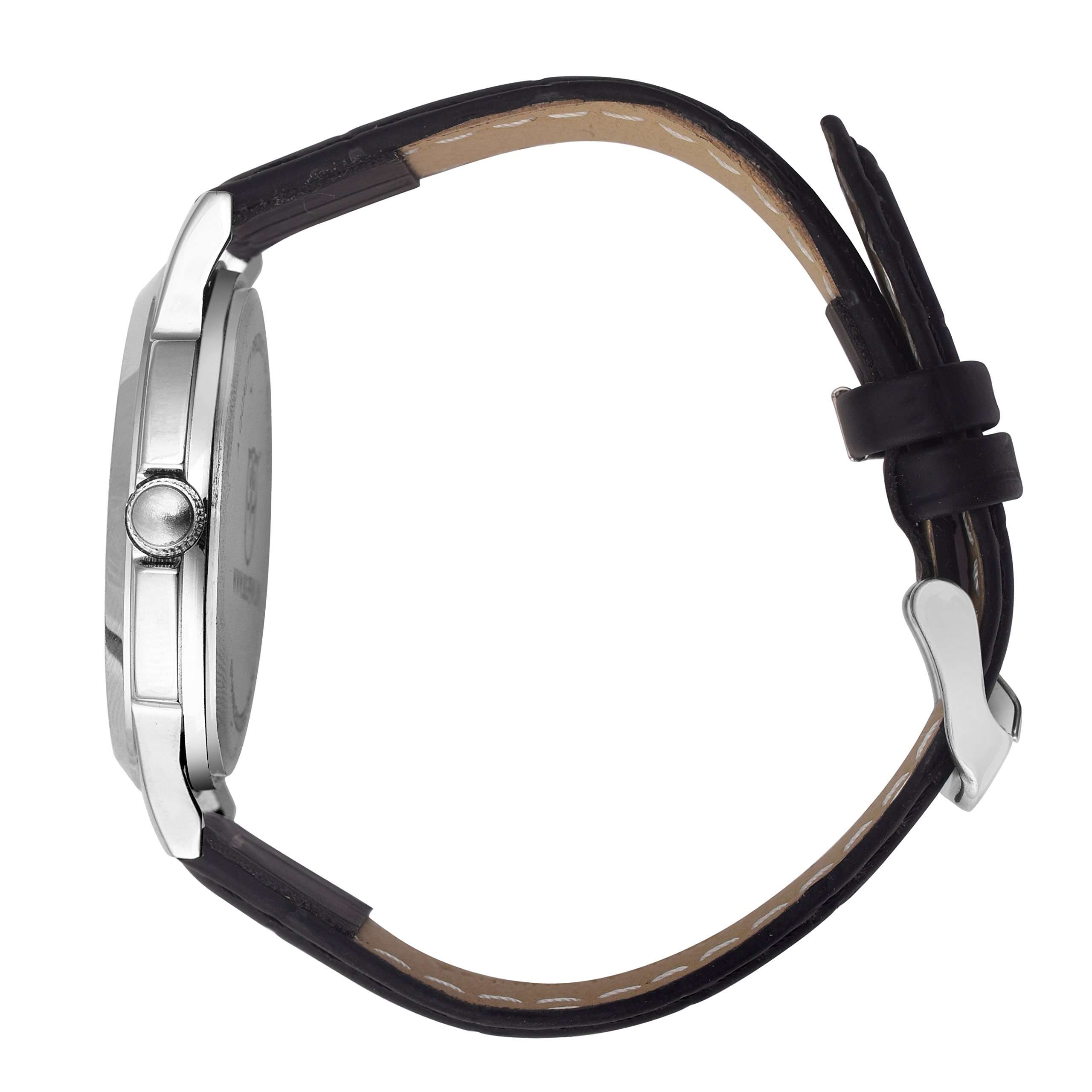 Wrist Watch - Libra Zodiac Minimal Illustration Analog Men's and Boy's Wrist Watch - Unique Analog Quartz Leather Band Wrist Watch by BigOwl 4