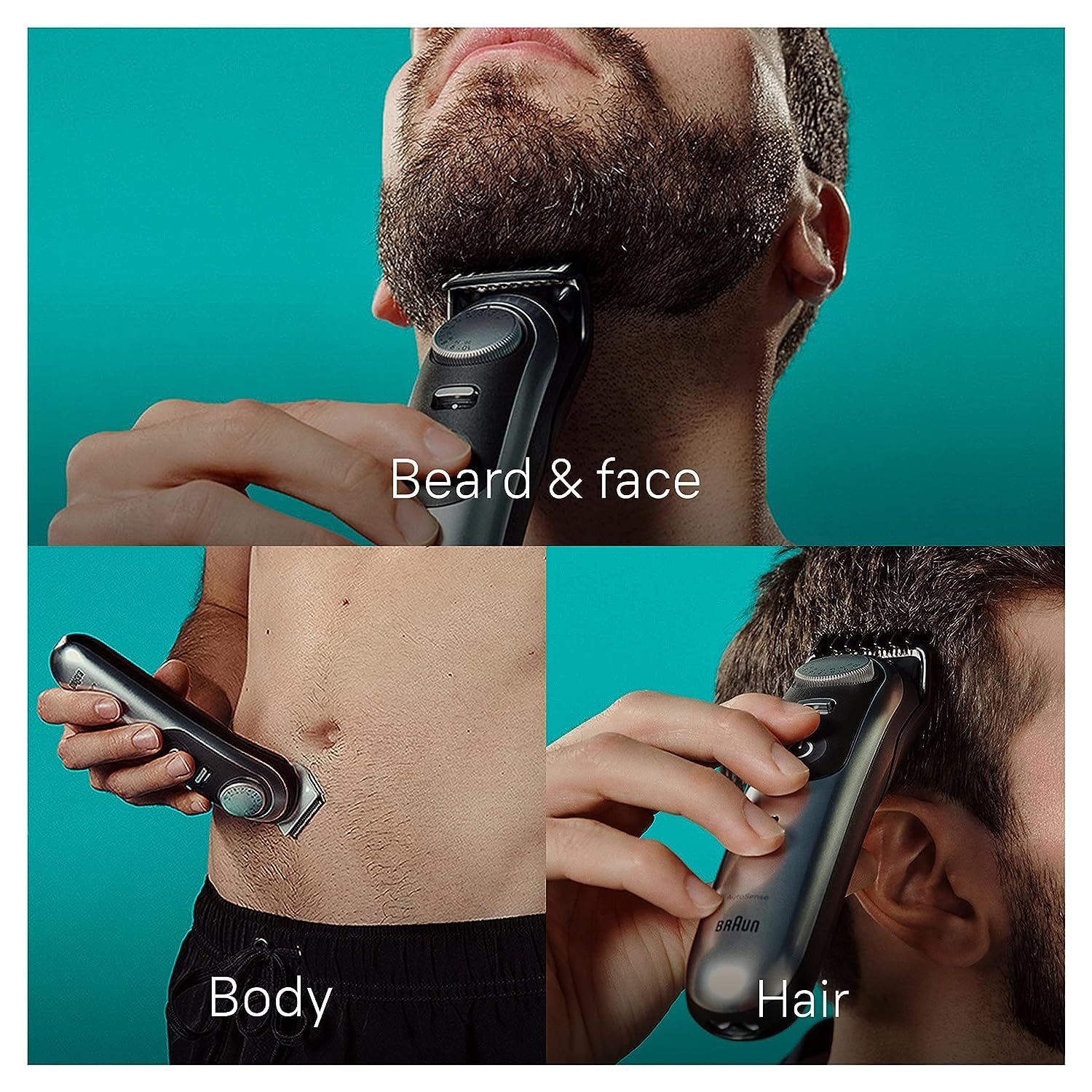 Braun All-in-One Men's Shaving Kit Series 9 9440, 13-in-1 Beard, Face, Nose, Ear Trimmer, Hair Clippers, Body Groomer and Manscaping 4