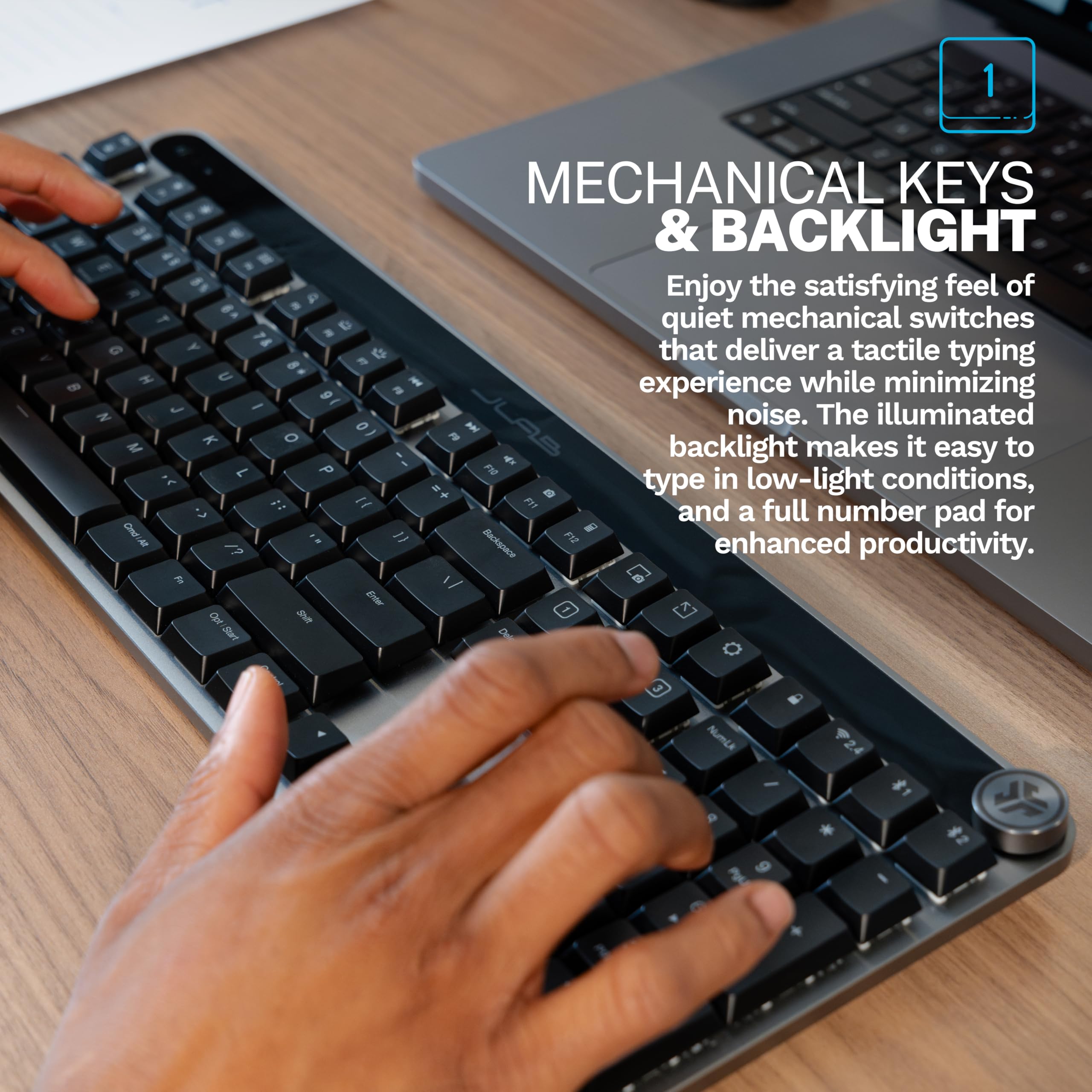 JLab Work Bundle, Epic Mechanical Keyboard and JBuds Ergonomic Vertical Mouse 5