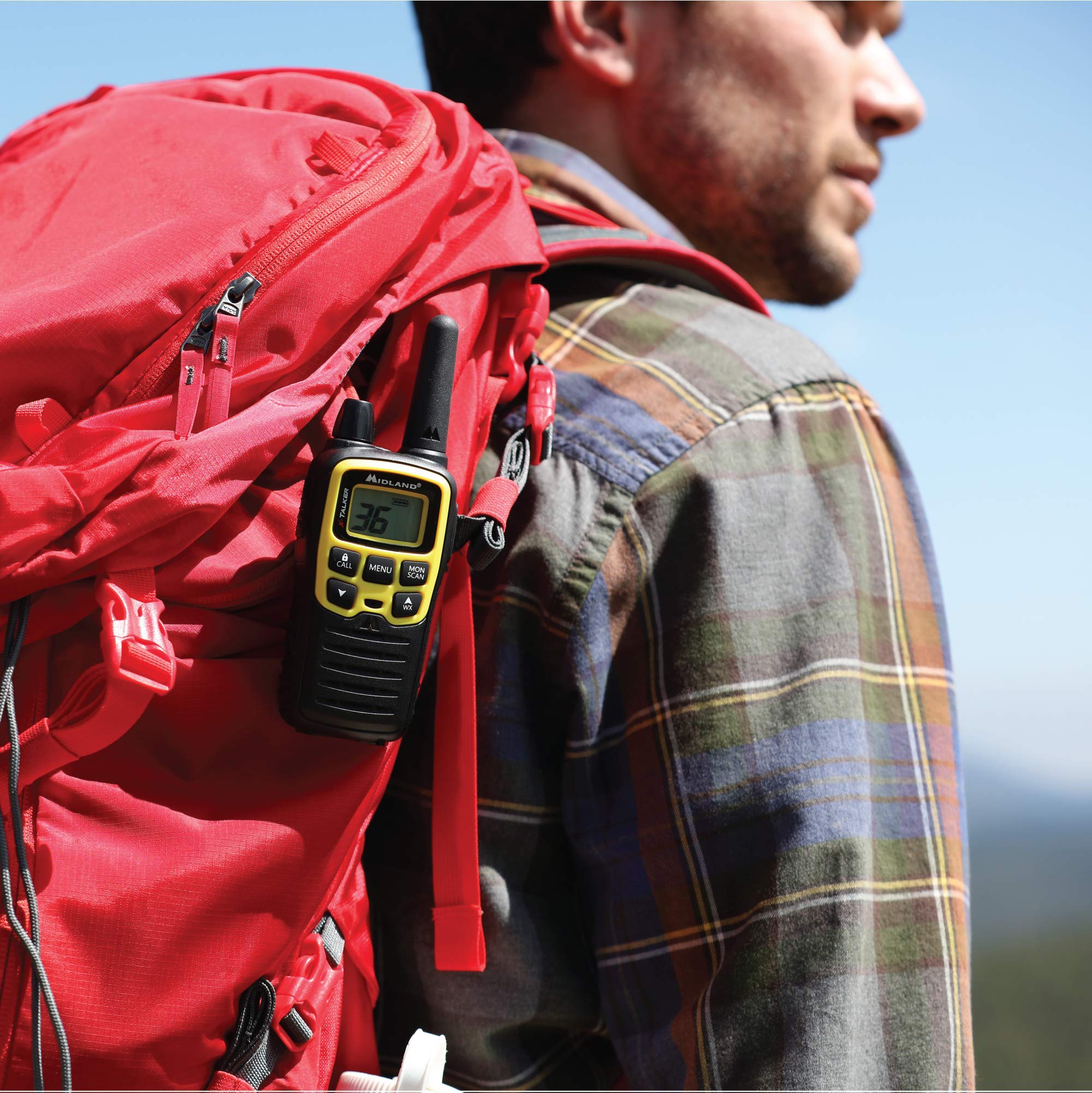 Midland T61VP3 36 Channel FRS Two-Way Radio - Up to 32 Mile Range Walkie Talkie - Yellow/Black (Pack of 10) 6