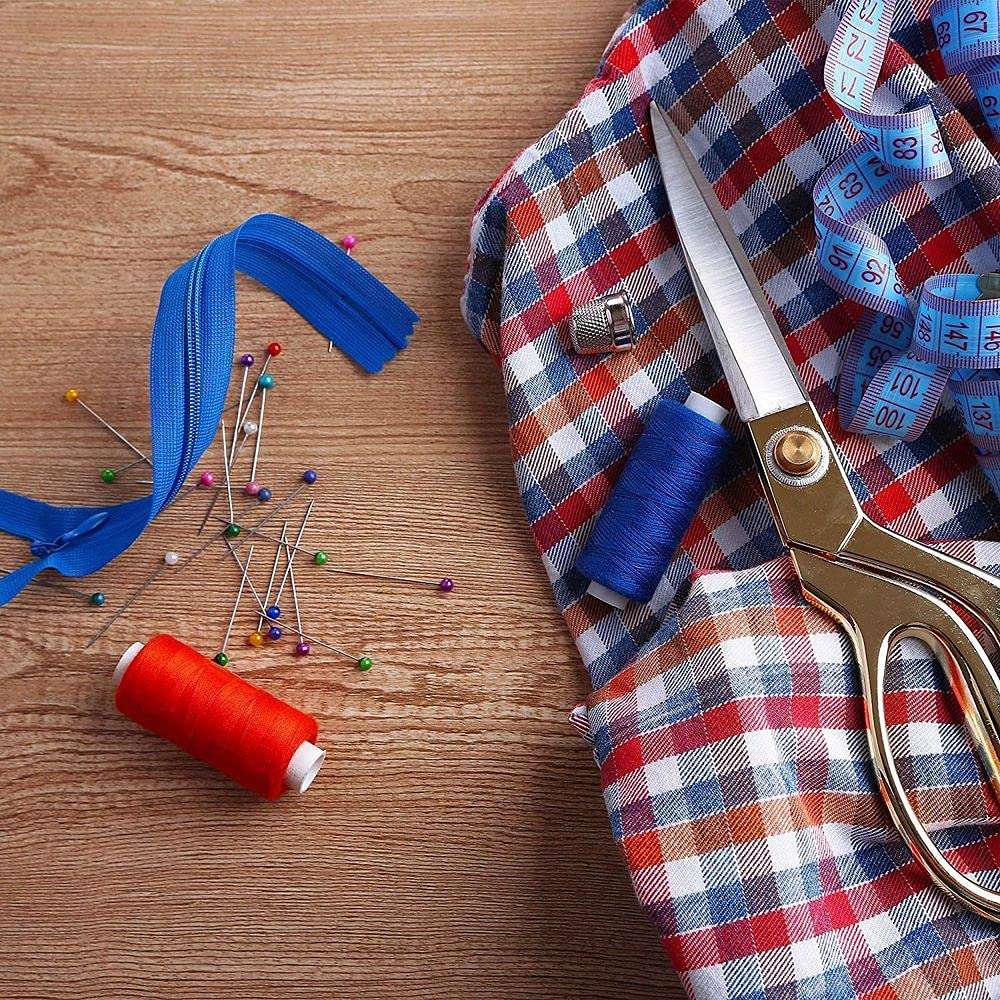 Diy Crafts 13493 Pins 38mm Glass Ball Head Pins for Dressmaking Jewelry Components Flower Decoration With Transparent Cases, Pack of 1, Pin Set (Multicolor) 6