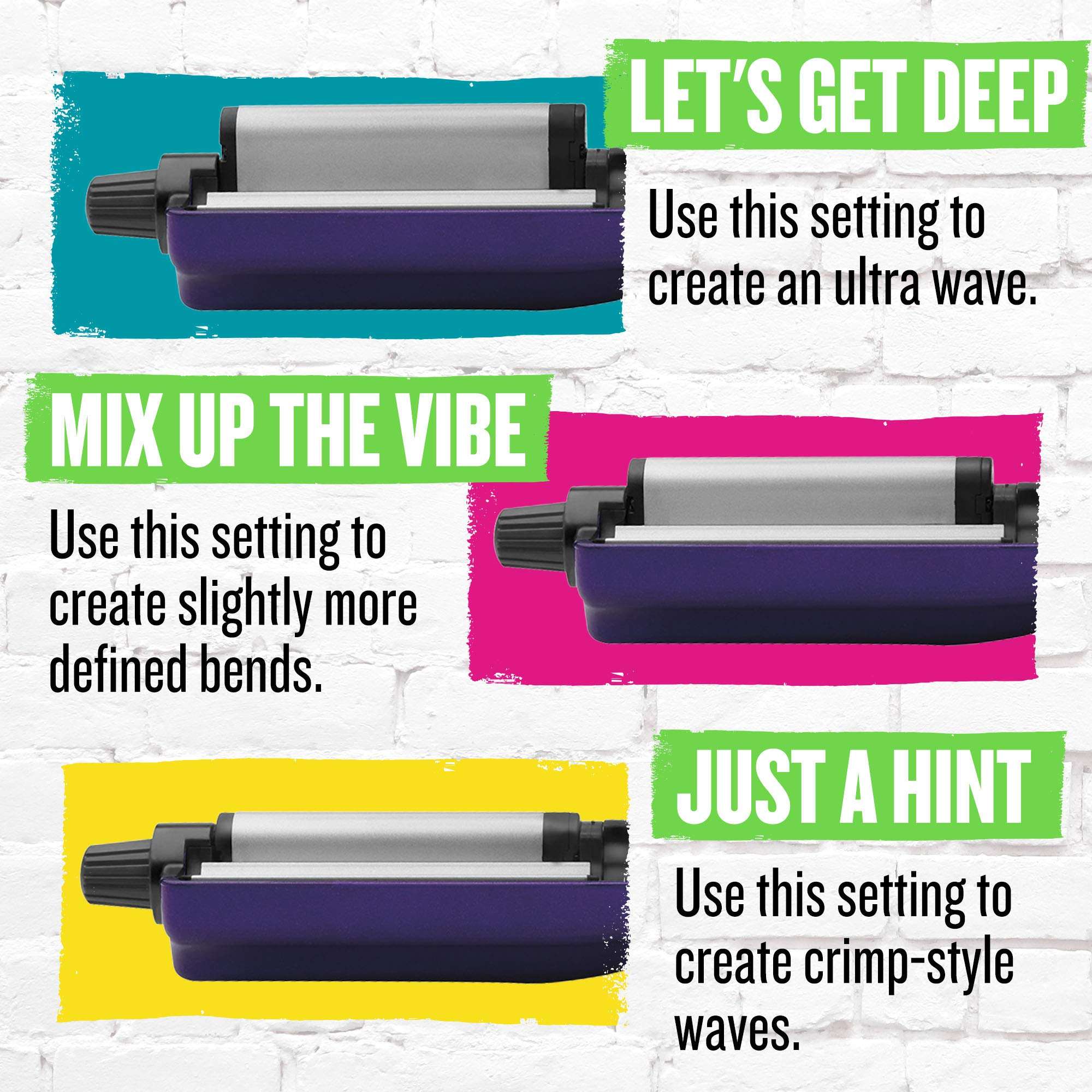 Bed Head A Wave We Go Tourmaline Ceramic Adjustable Hair Waver | Create Different Types of Waves 5