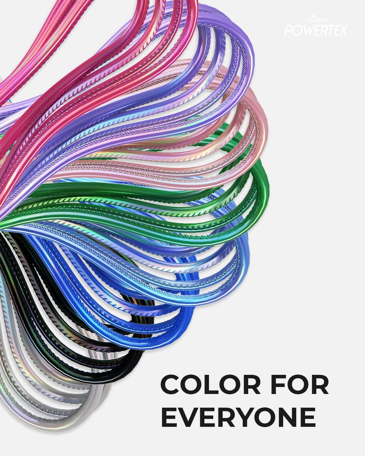 LIQUIPEL Powertek Metallic Shine USB Type C Charger Cable, 6ft Fast Charging USB C Cord, Adapter for Car, Galaxy, Android, Note, MacBook, Nintendo, PlayStation, Chromebook, Pixel (Black) 5