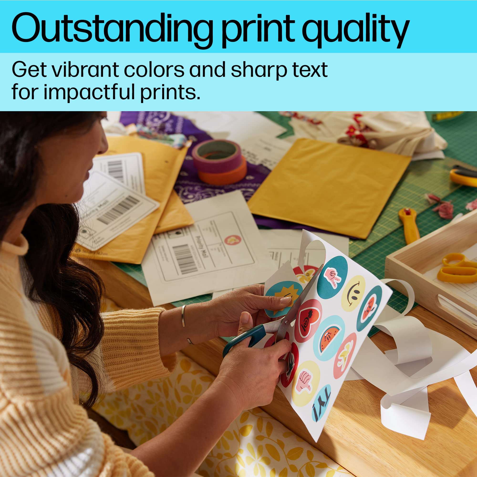 HP Smart Tank 581 All-in-one WiFi Colour Printer with 2 Extra Black Ink Bottles(Upto 18000 Black and 6000 Colour Prints)and 1 Year Extended Warranty with PHA Coverage.Print,Scan &Copy for Office/Home 2