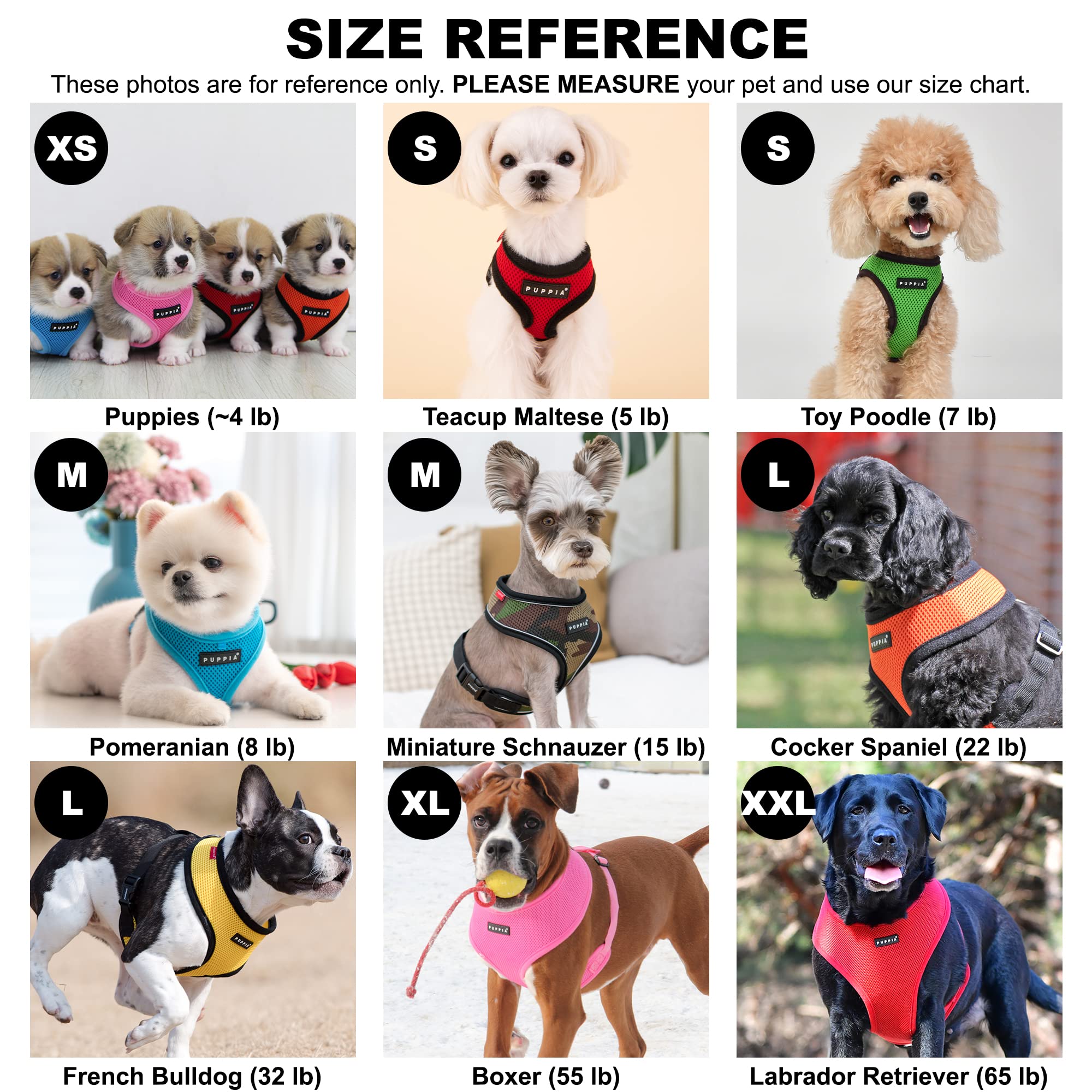Puppia Soft Dog Harness, Sky Blue, X-Large 6
