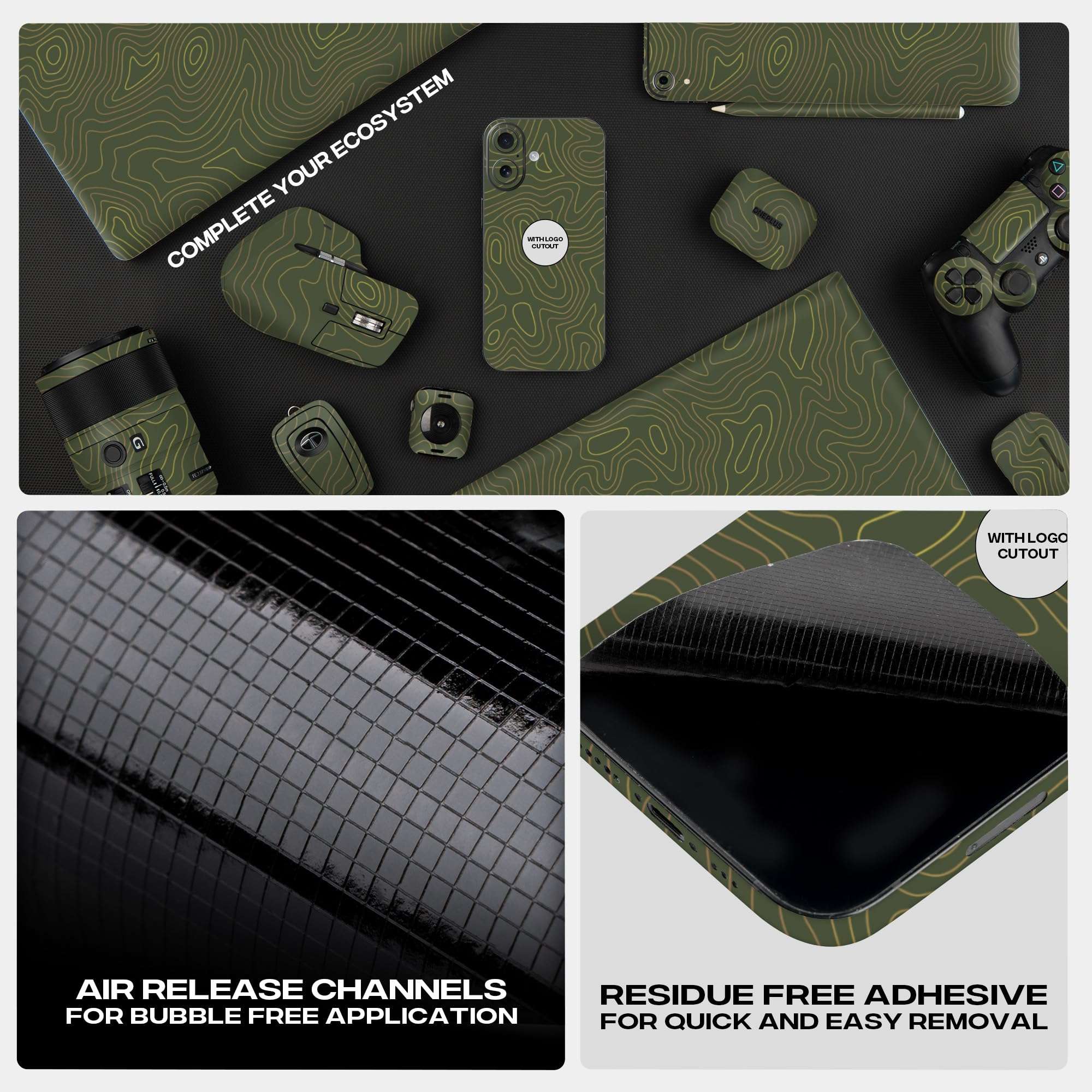 Capes India Mobile Phone Skins Compatible with Apple iPhone 16 | Not a Cover/Case | Protective Film Vinyl Sticker (Terrain, Full Body Skin) 5